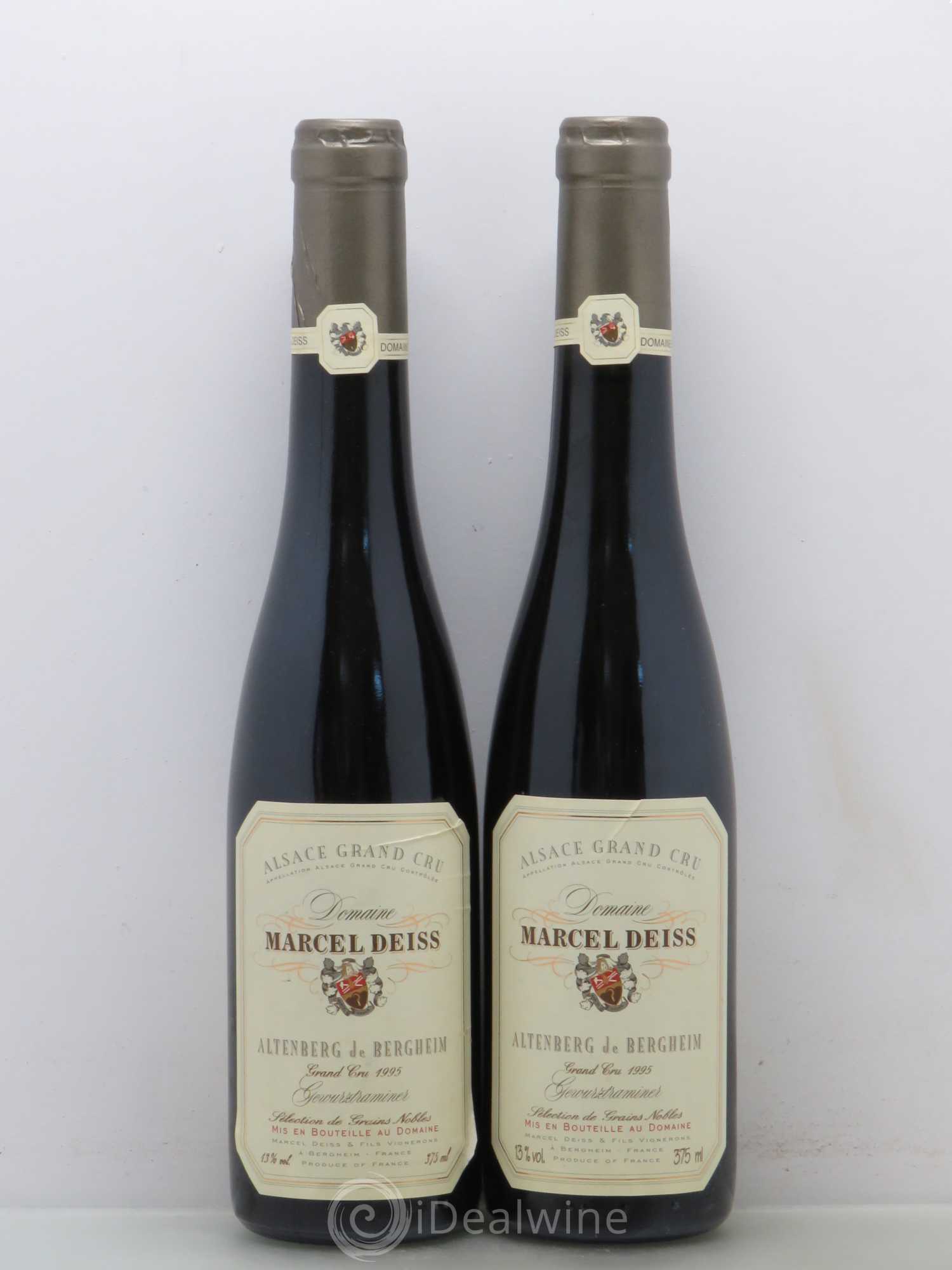 Alsace Gewurztraminer Sélection de Grains Nobles Grand Cru Altenberg de Bergheim Marcel Deiss (Domaine) 1995 - Posten von 2 Demi-Flaschen - 0