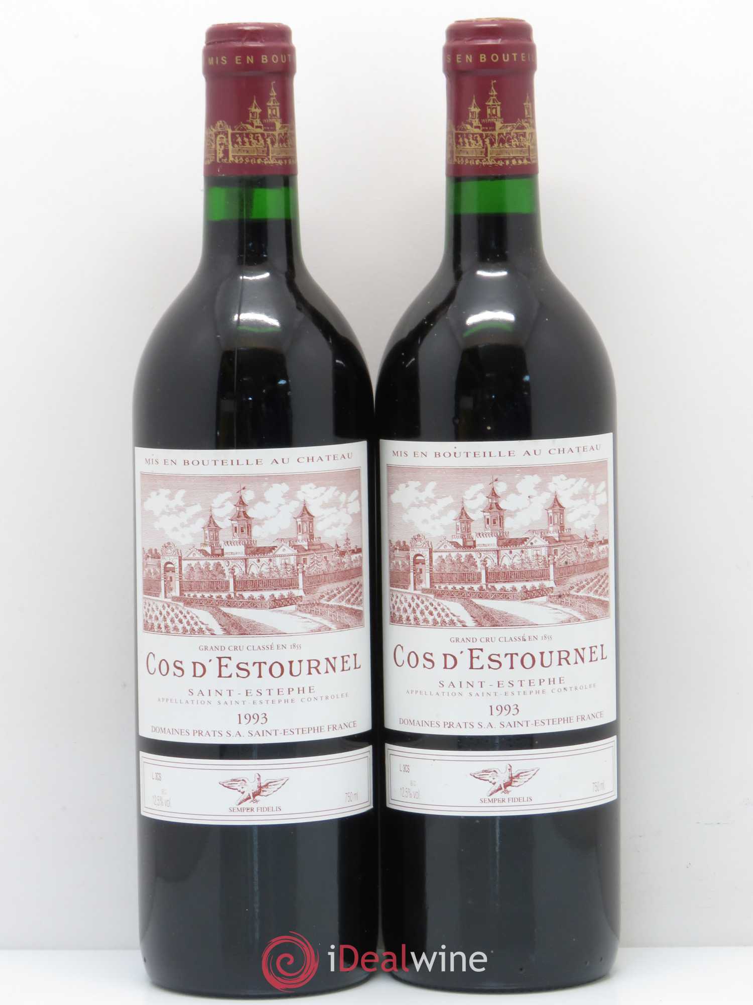 Cos d'Estournel 2ème Grand Cru Classé 1993 - Lot de 2 bouteilles - 0