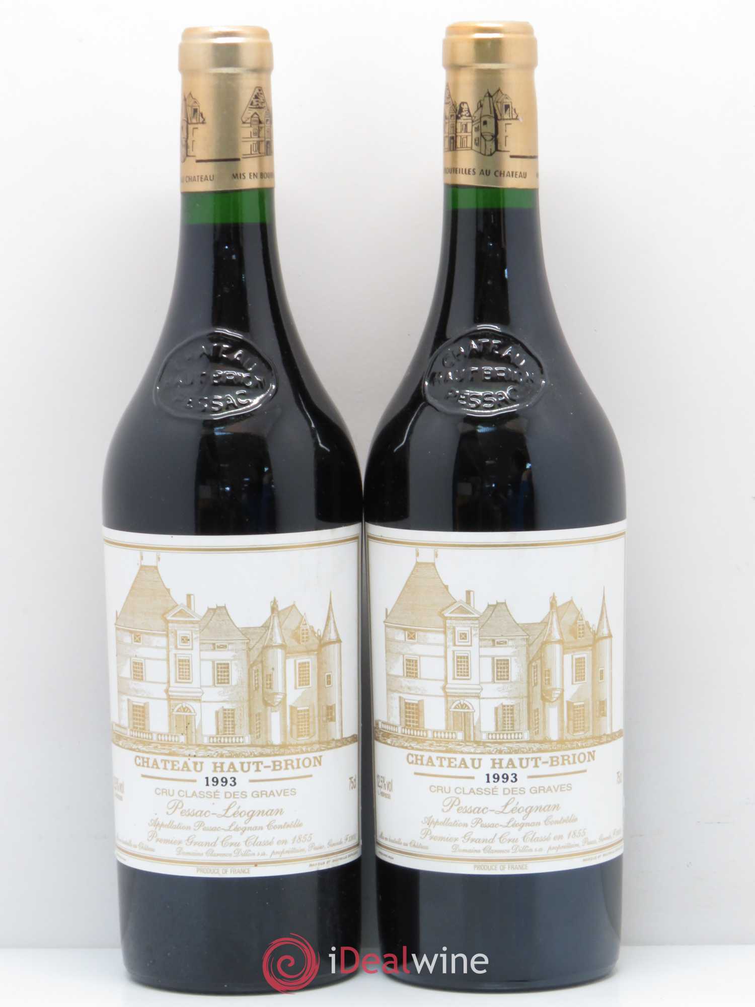 Château Haut Brion 1er Grand Cru Classé 1993 - Lot de 2 bouteilles - 0