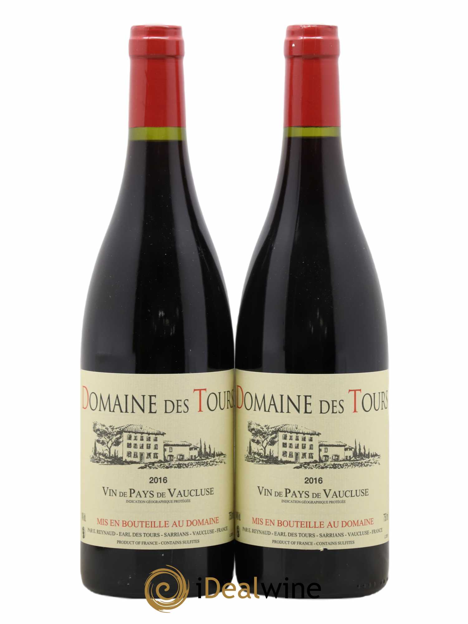 Vaucluse (Vin de Pays de Vaucluse) Domaine des Tours Emmanuel Reynaud 2016 - Lot de 2 bouteilles - 0