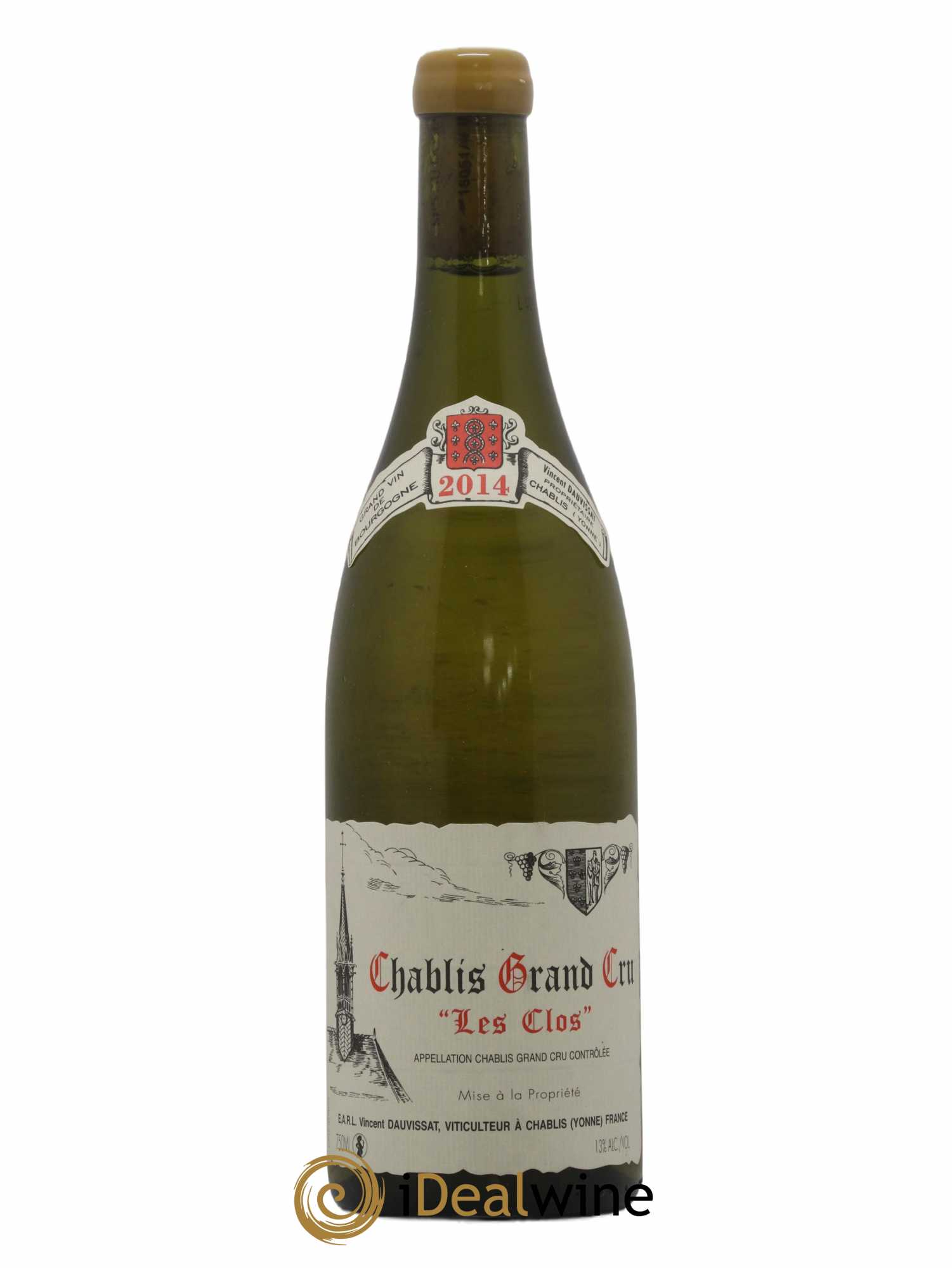 Chablis Grand Cru Les Clos Vincent Dauvissat (Domaine) 2014 - Lot de 1 bouteille - 0