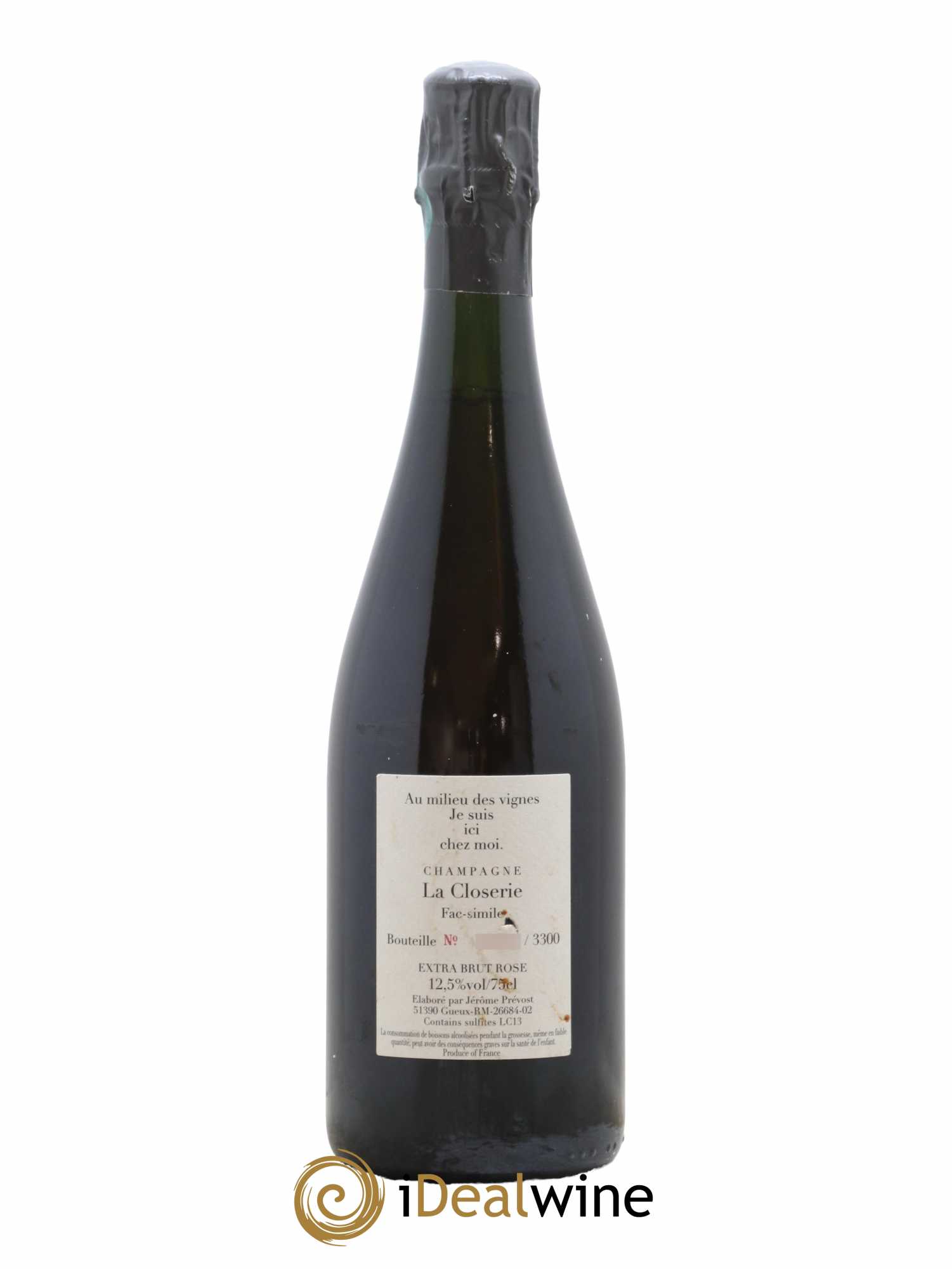 Fac-Simile Jérôme Prévost - Lot de 1 bouteille - 1