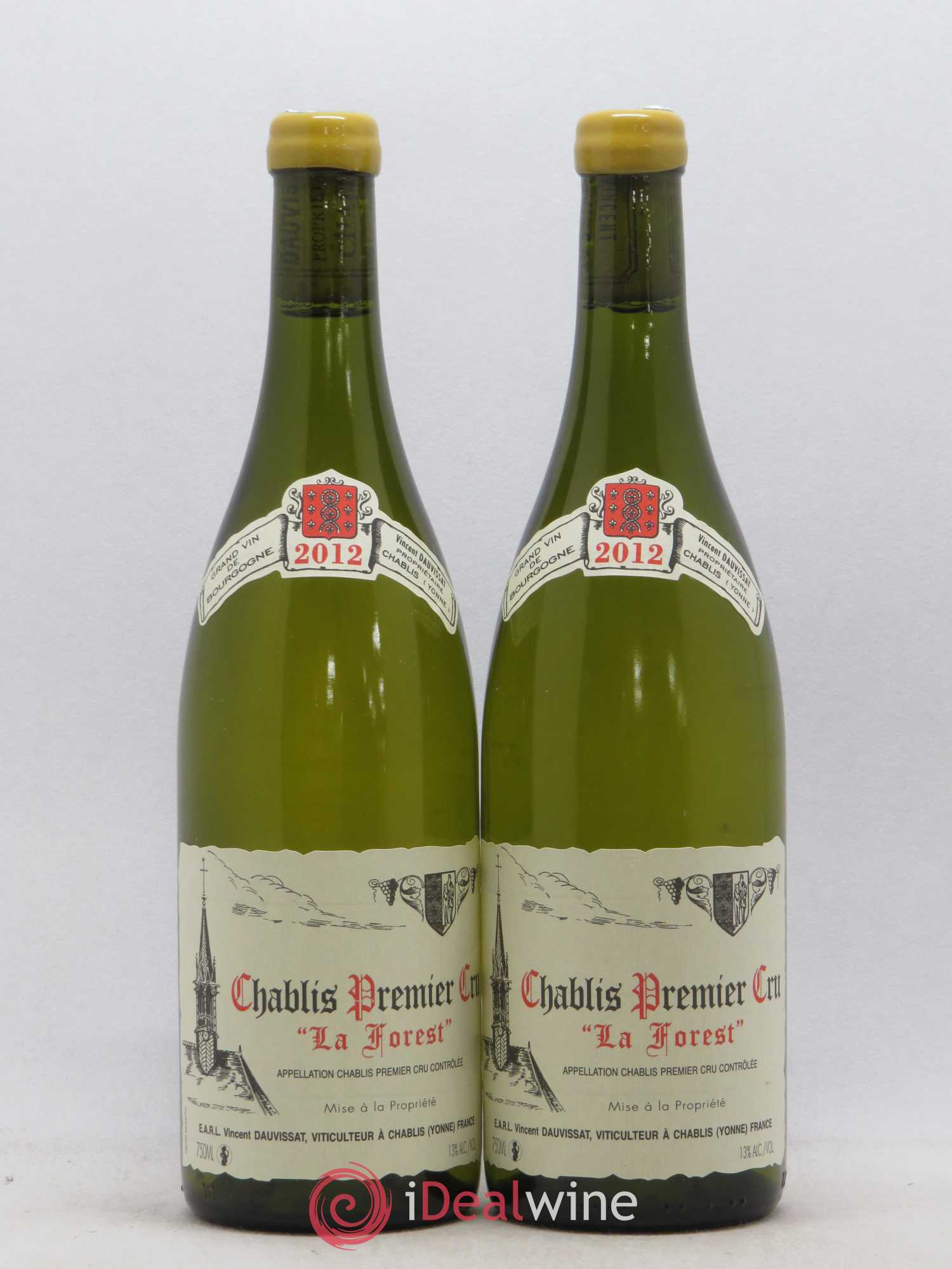 Chablis 1er Cru La Forest Vincent Dauvissat (Domaine) 2012 - Lot de 2 bouteilles - 0