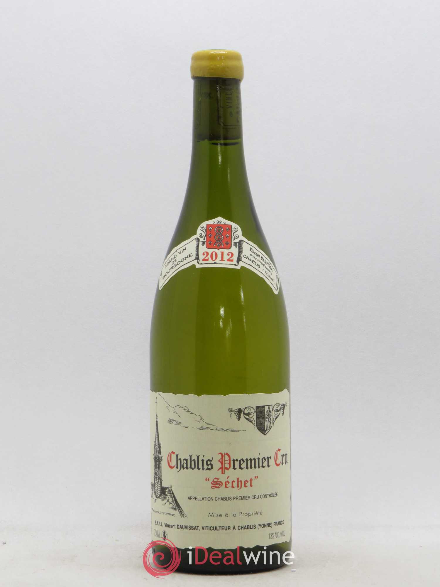Chablis 1er Cru Séchet Vincent Dauvissat (Domaine) 2012 - Lot de 1 bouteille - 0