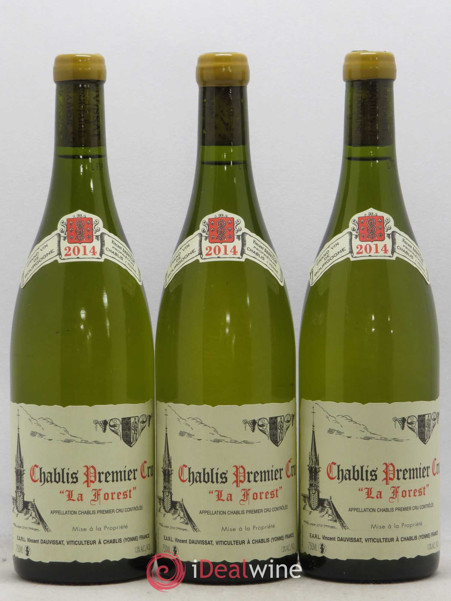 Chablis 1er Cru La Forest Vincent Dauvissat (Domaine) 2014 - Lot de 3 bouteilles - 0