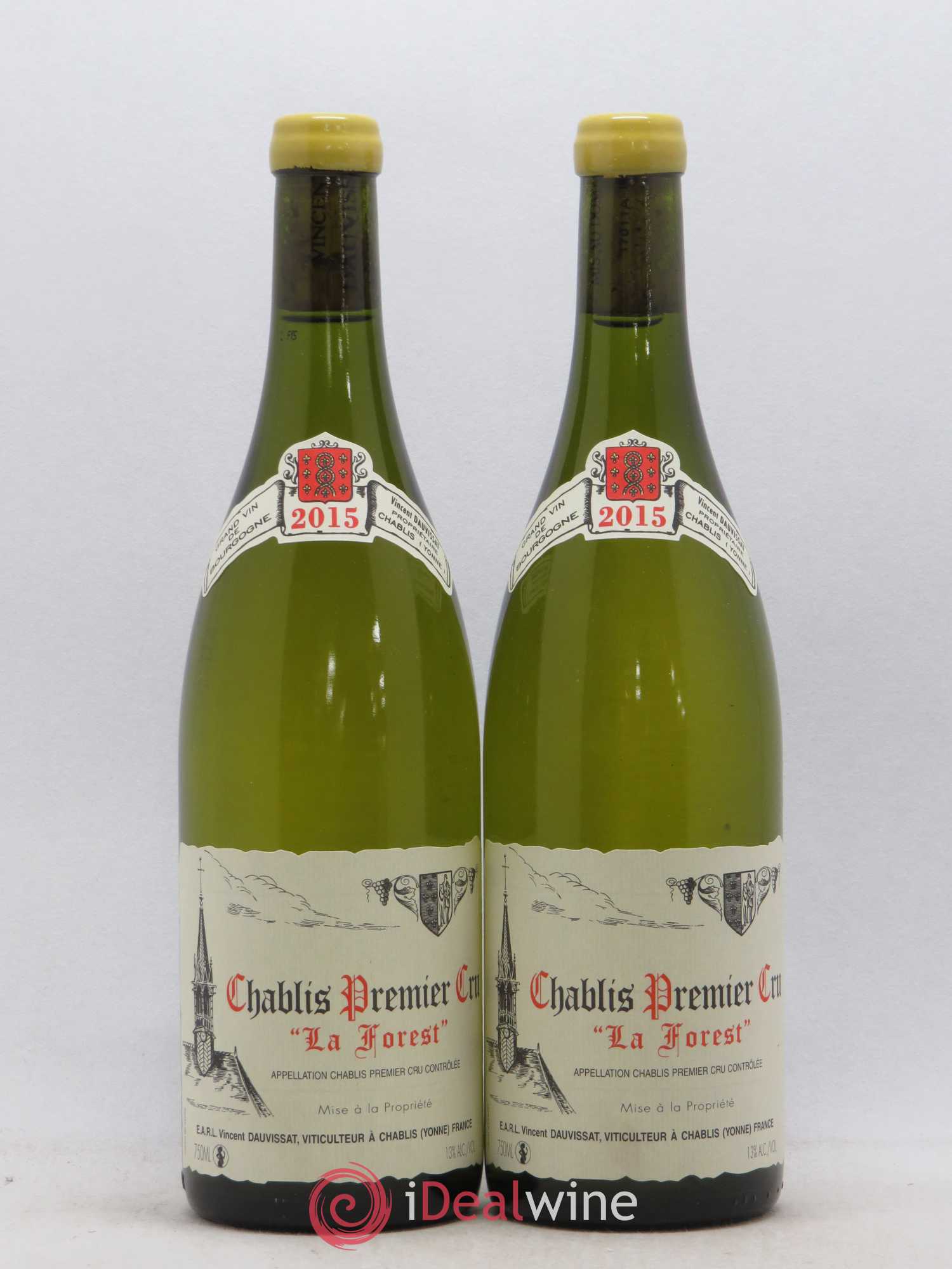 Chablis 1er Cru La Forest Vincent Dauvissat (Domaine) 2015 - Lot de 2 bouteilles - 0
