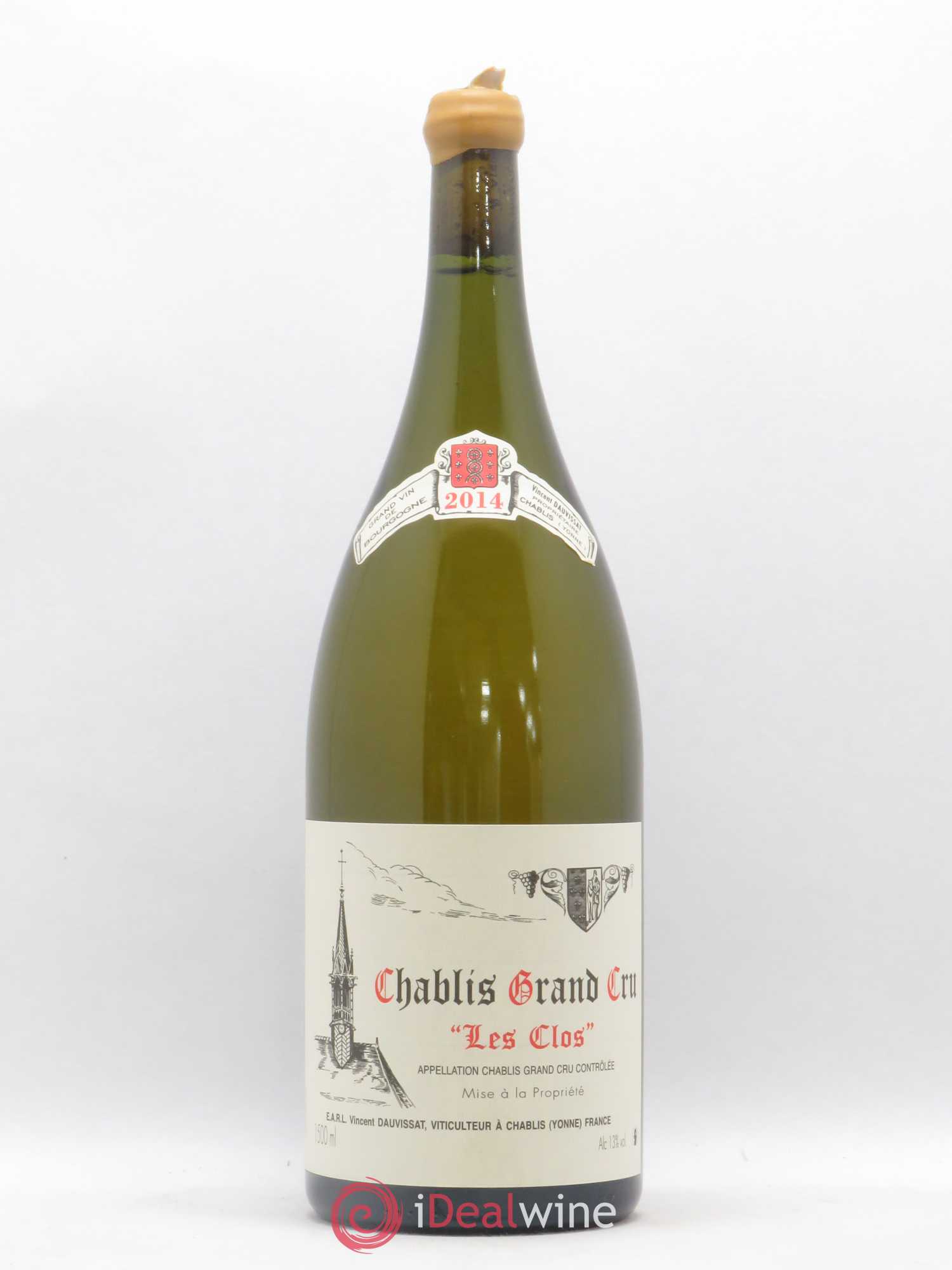 Chablis Grand Cru Les Clos Vincent Dauvissat (Domaine) 2014 - Lot de 1 magnum - 0