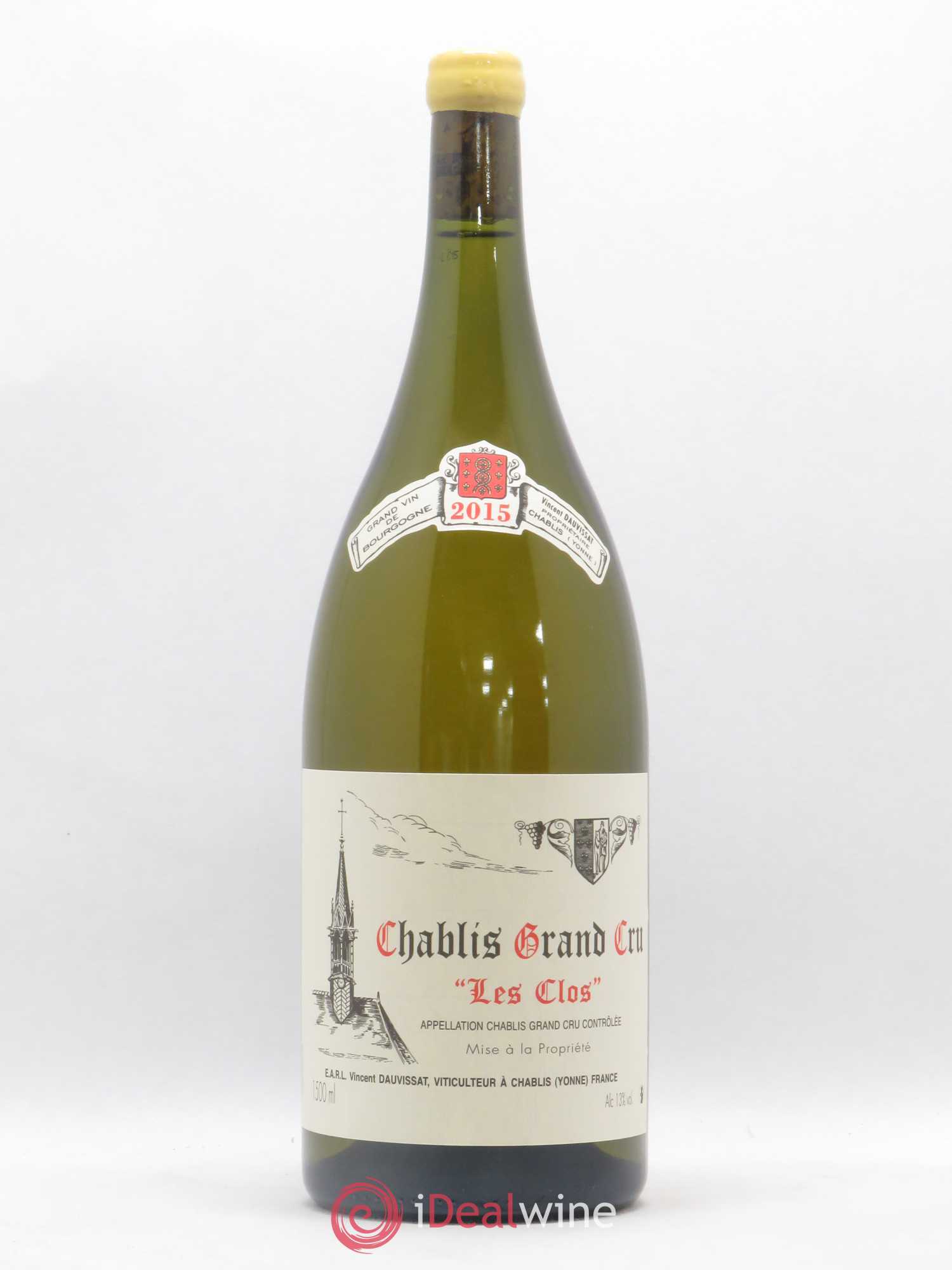 Chablis Grand Cru Les Clos Vincent Dauvissat (Domaine) 2015 - Lot de 1 magnum - 0