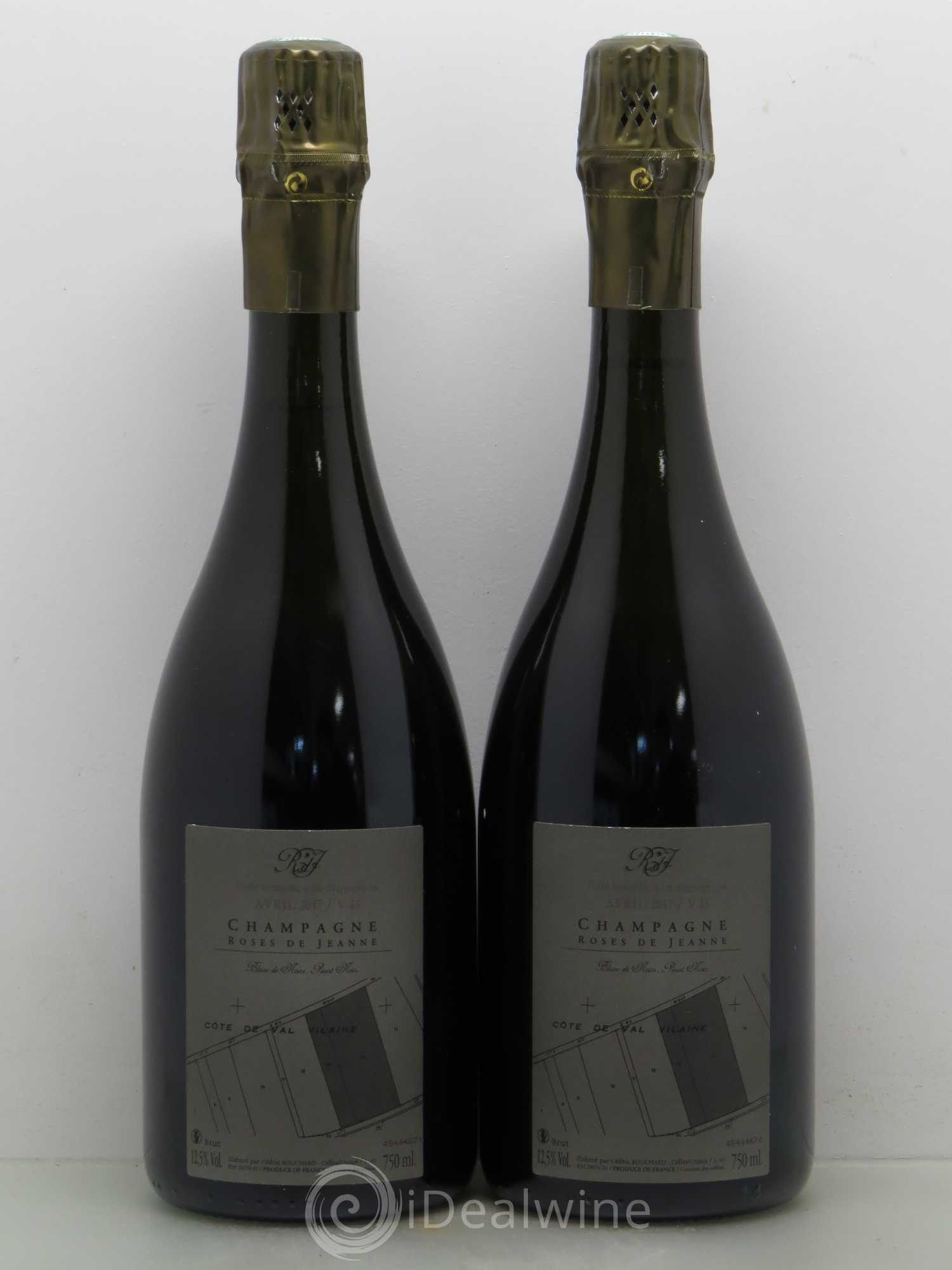 Champagne Cédric Bouchard Roses de Jeanne Val Vilaine Blanc de Noirs Pinot Noir  - Lot de 2 bouteilles - 1
