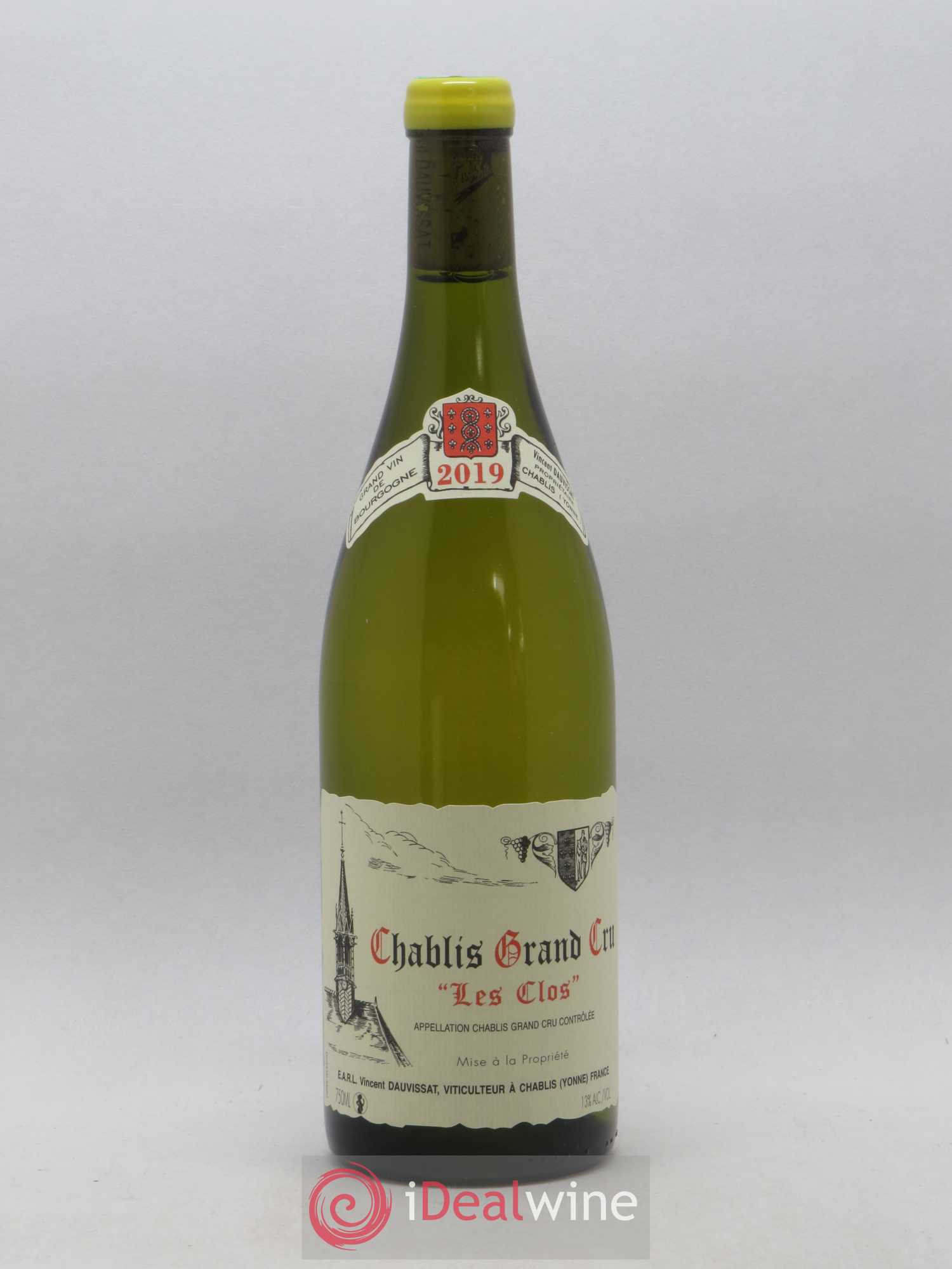 Chablis Grand Cru Les Clos Vincent Dauvissat (Domaine) 2019 - Lot de 1 bouteille - 0