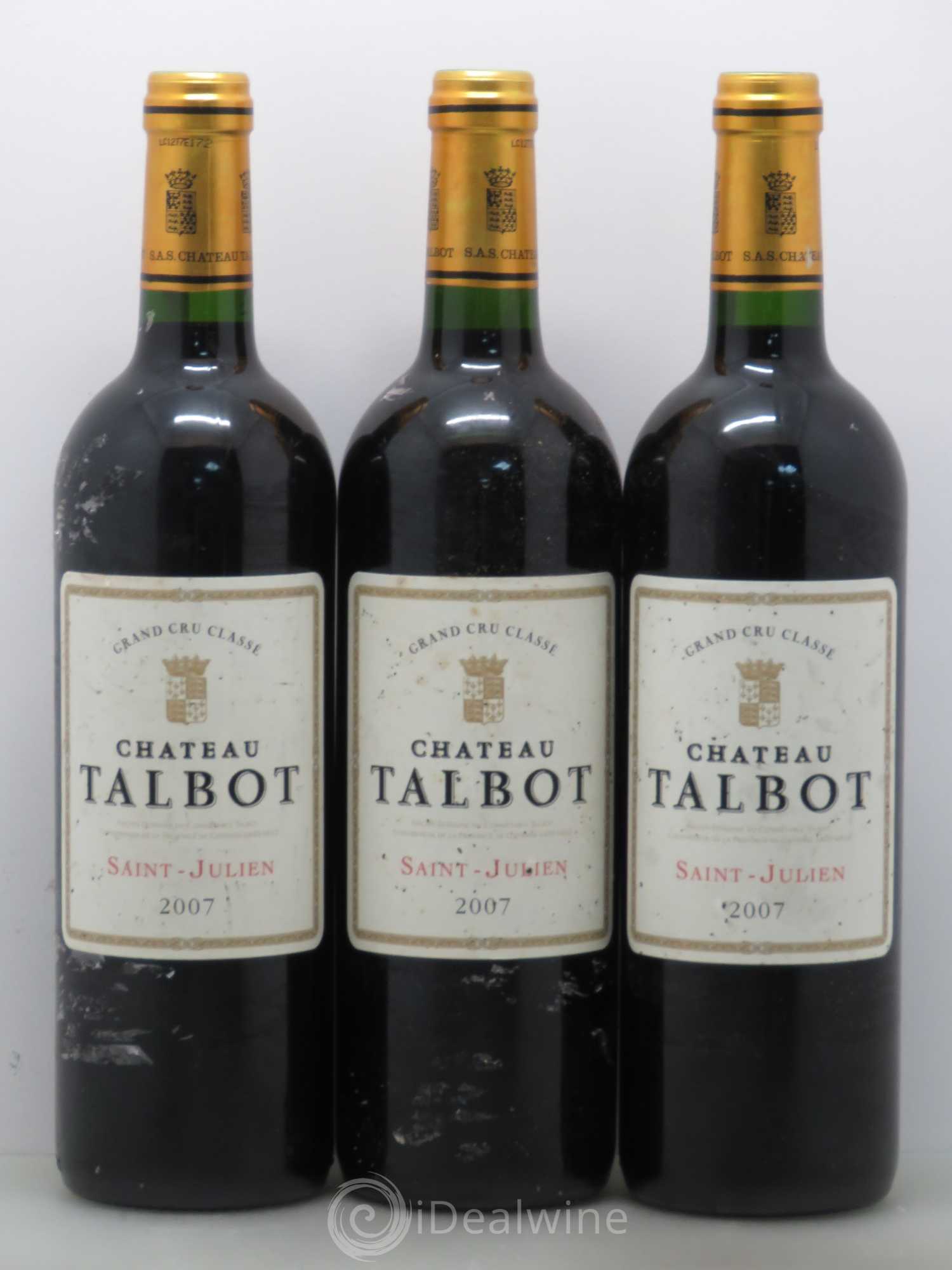Château Talbot 4ème Grand Cru Classé 2007 - Lot de 6 bouteilles - 2