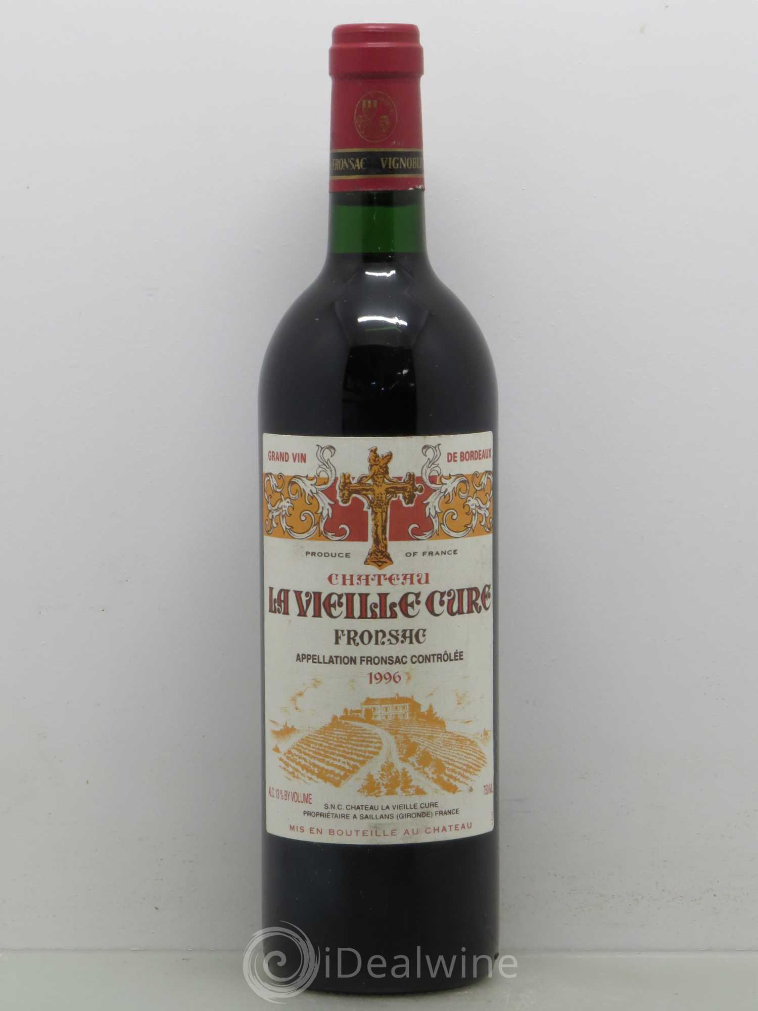 Château La Vieille Cure (sans prix de réserve) 1996 - Lot de 1 bouteille - 0