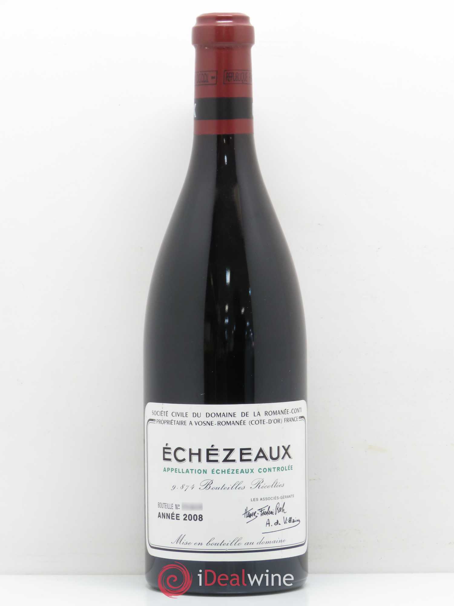 Echezeaux Grand Cru Domaine de la Romanée-Conti 2008 - Lot de 1 bouteille - 0