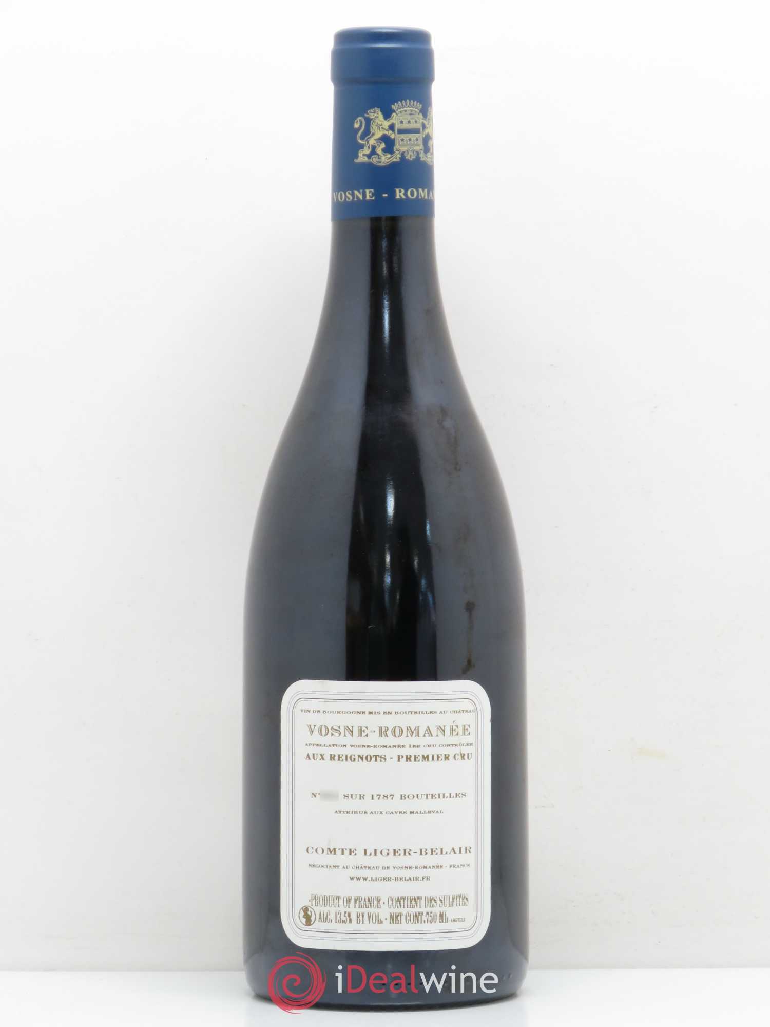 Vosne-Romanée 1er Cru Aux Reignots Ch. de Vosne-Romanée Comte Liger-Belair (Domaine du) 2013 - Lot de 1 bouteille - 1