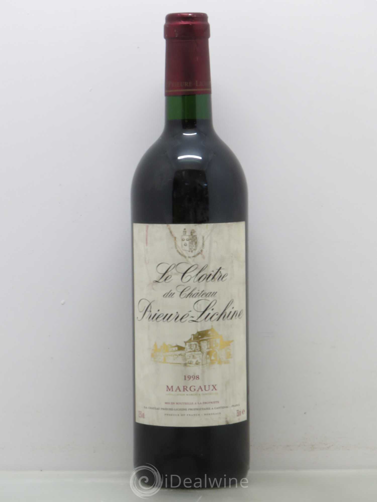 Cloître de Prieuré Lichine 1998 - Lot de 1 bouteille - 0