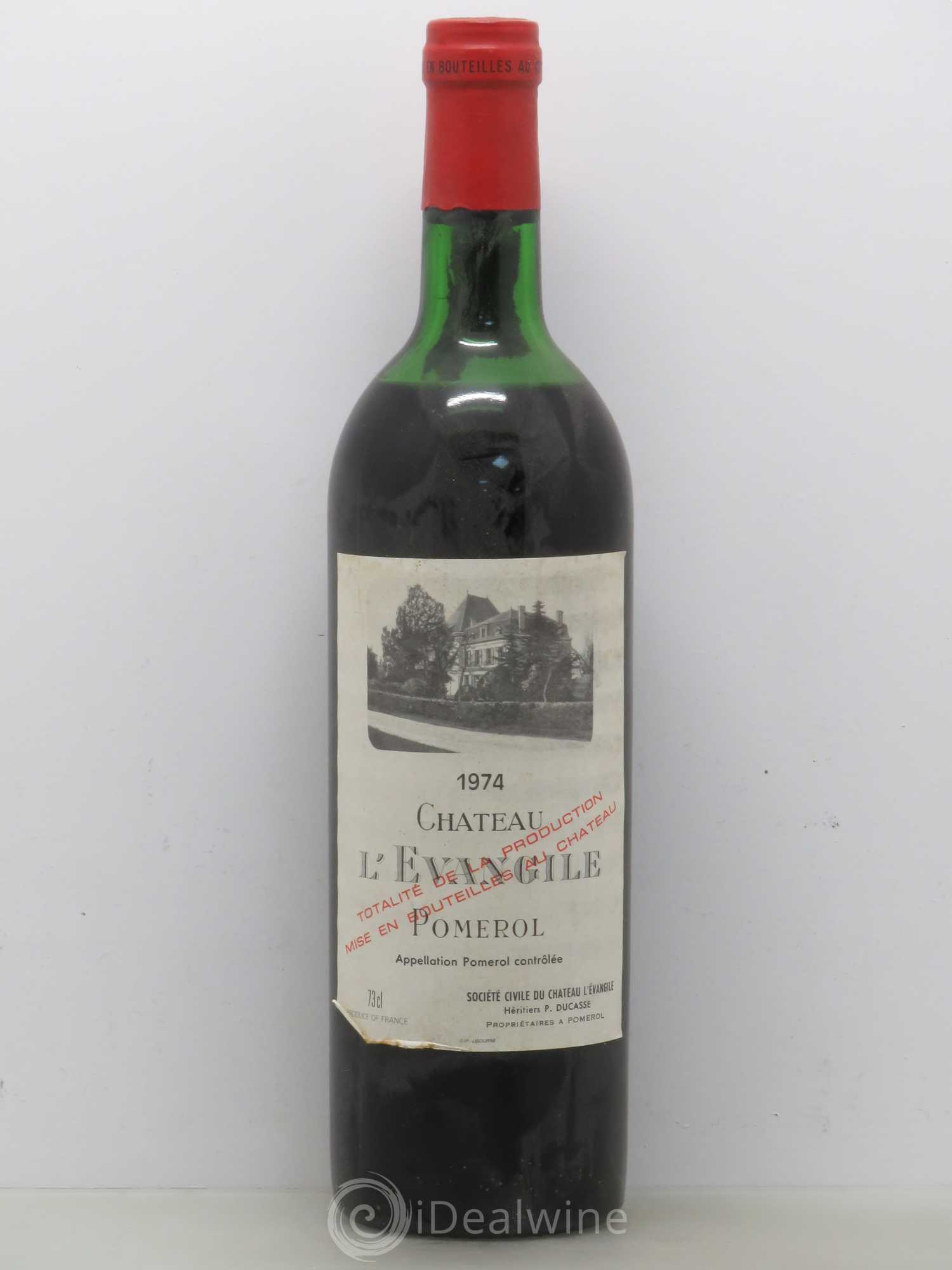 Château l' Évangile 1974 - Lot de 1 bouteille - 0