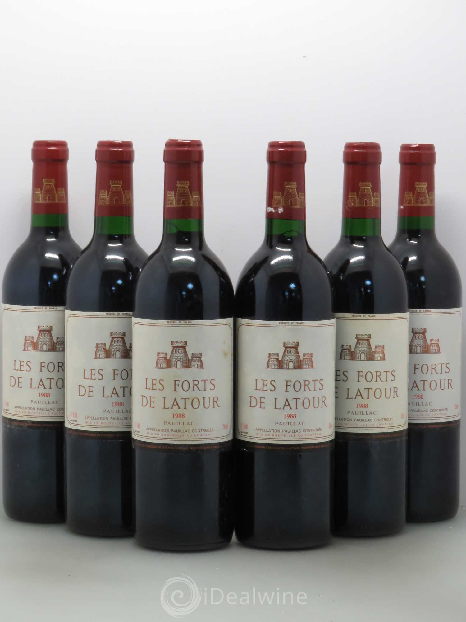Les Forts de Latour Second Vin 1988 - Lot de 6 bouteilles - 0