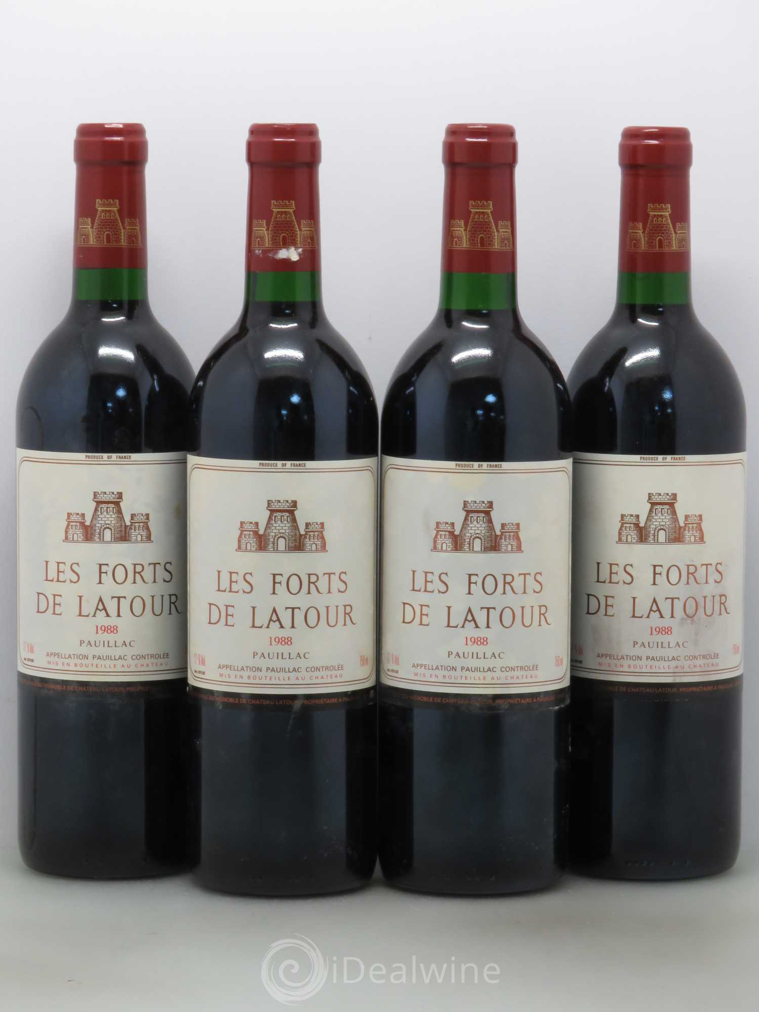 Les Forts de Latour Second Vin 1988 - Lot de 4 bouteilles - 0