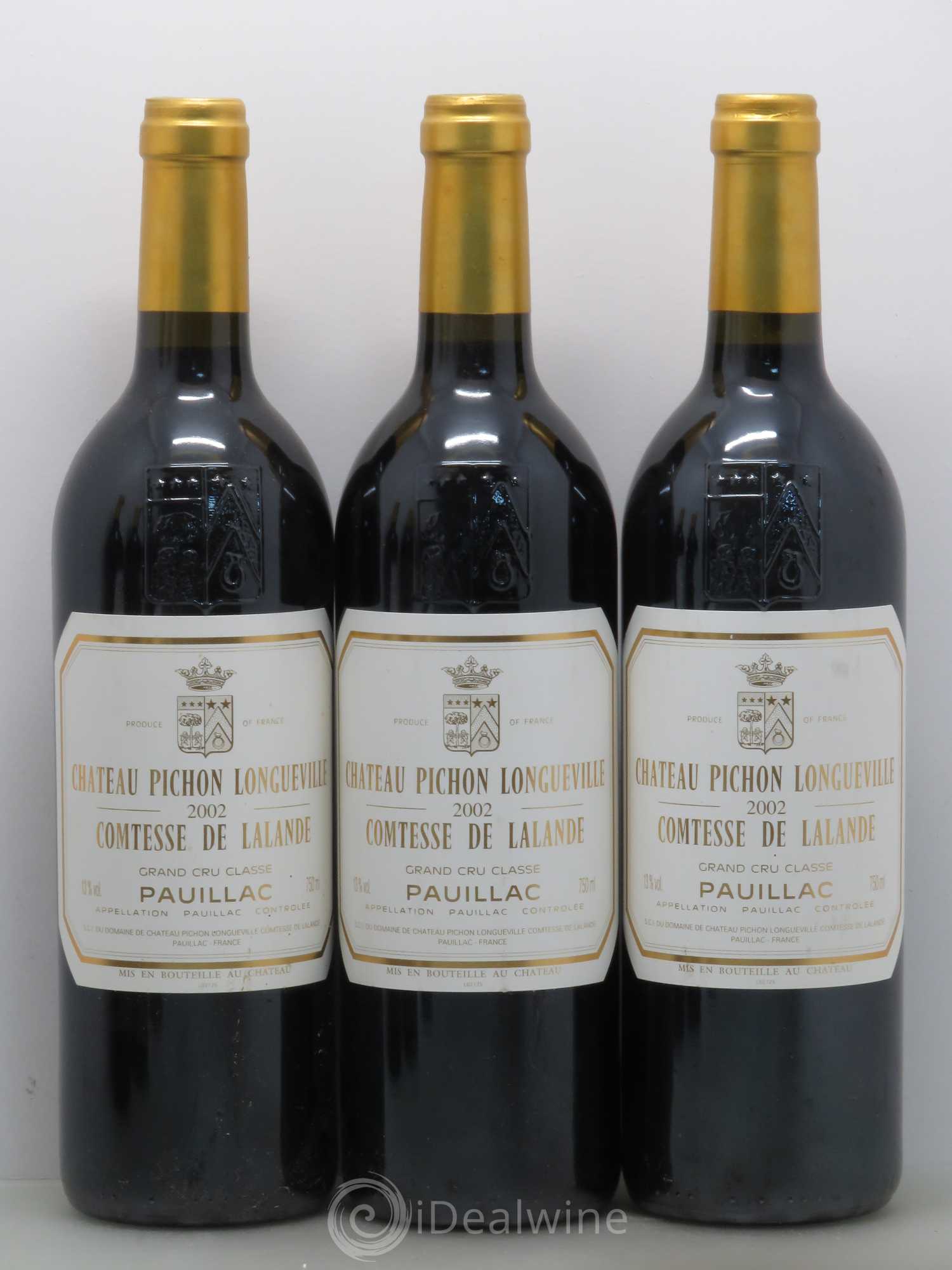Château Pichon Longueville Comtesse de Lalande 2ème Grand Cru Classé 2002 - Lot de 6 bouteilles - 1
