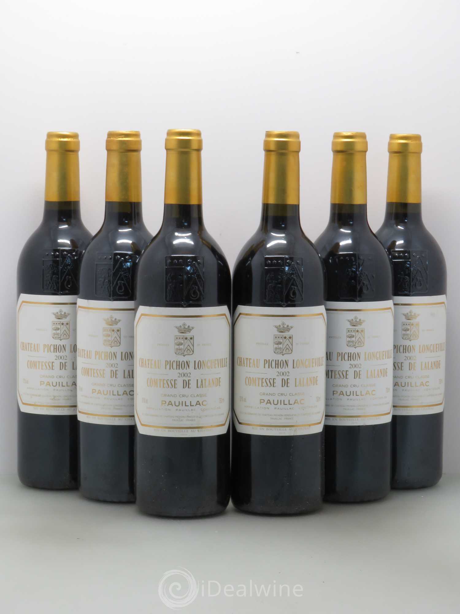 Château Pichon Longueville Comtesse de Lalande 2ème Grand Cru Classé 2002 - Lot de 6 bouteilles - 0