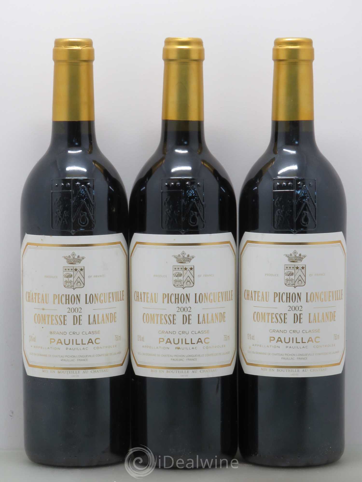 Château Pichon Longueville Comtesse de Lalande 2ème Grand Cru Classé 2002 - Lot de 3 bouteilles - 0
