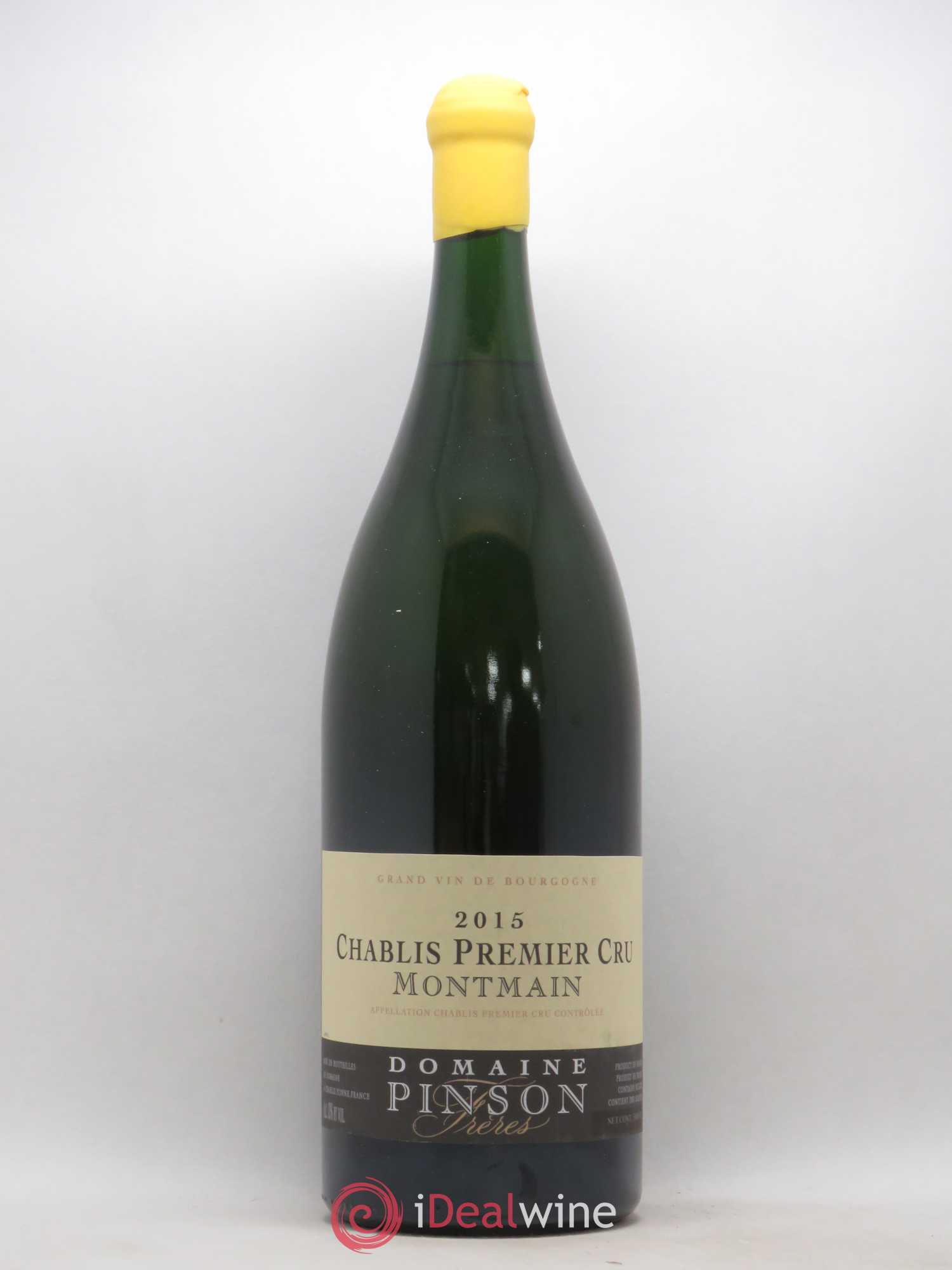 Chablis 1er Cru Montmain Pinson Frères (Domaine) 2015 - Lot de 1 double magnum - 0