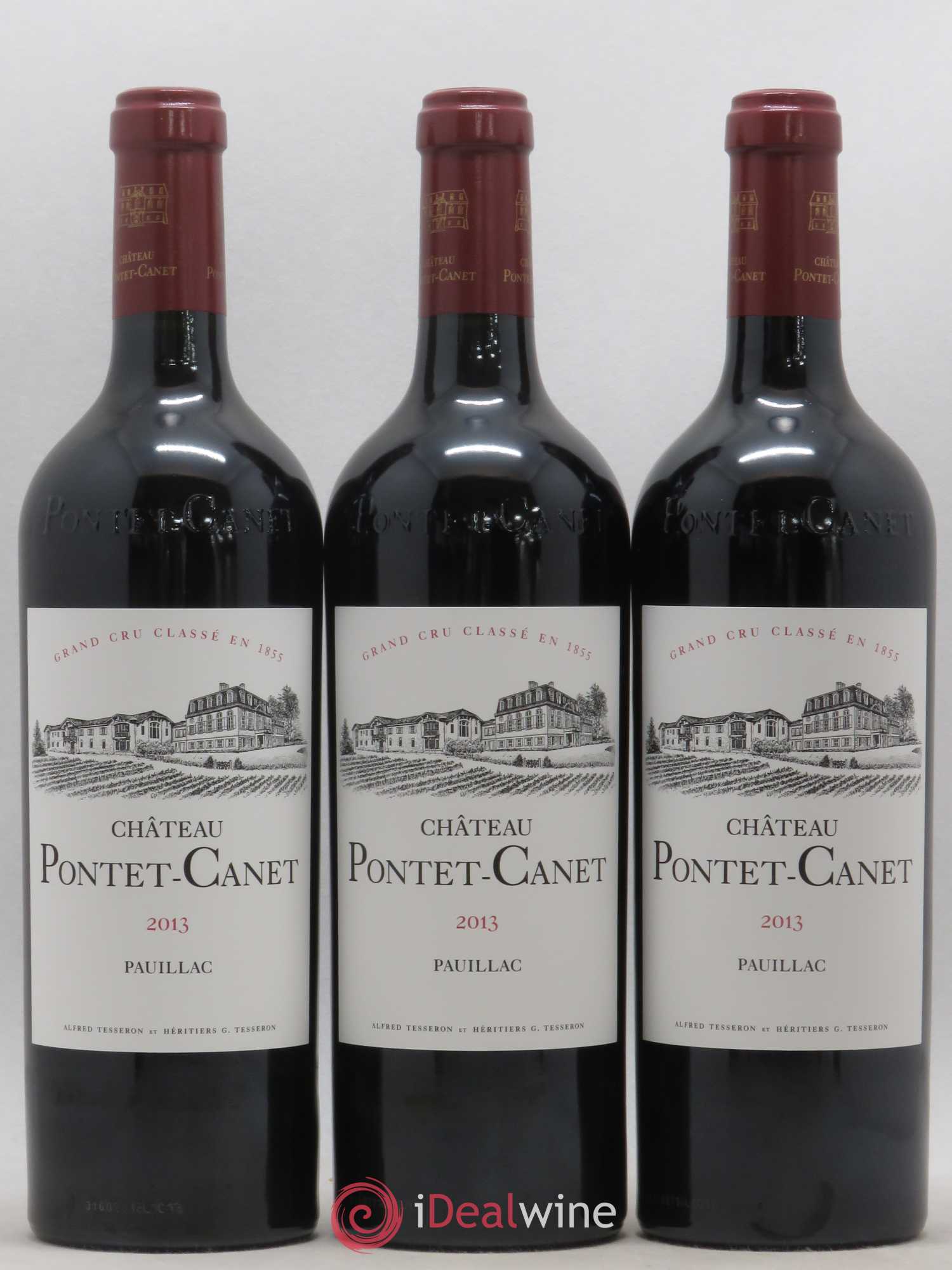 Château Pontet Canet 5ème Grand Cru Classé 2013 - Lot de 12 bouteilles - 1