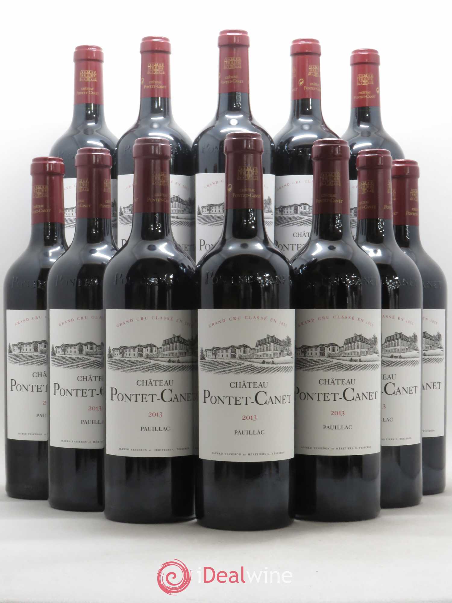 Château Pontet Canet 5ème Grand Cru Classé 2013 - Lot de 12 bouteilles - 0