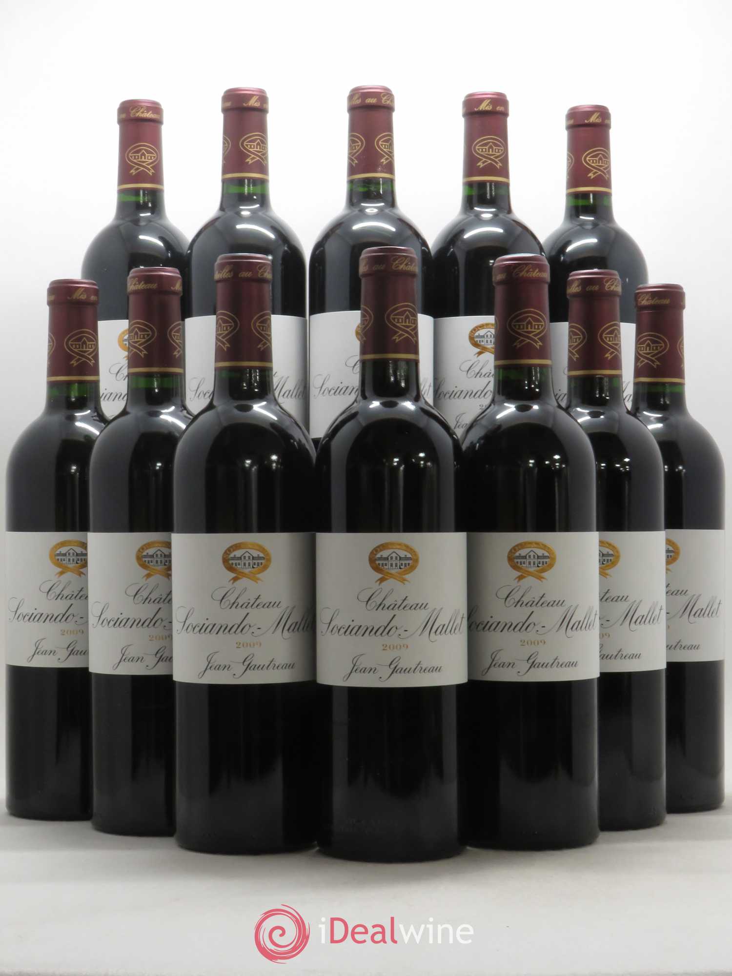 Château Sociando Mallet 2009 - Lot de 12 bouteilles - 0