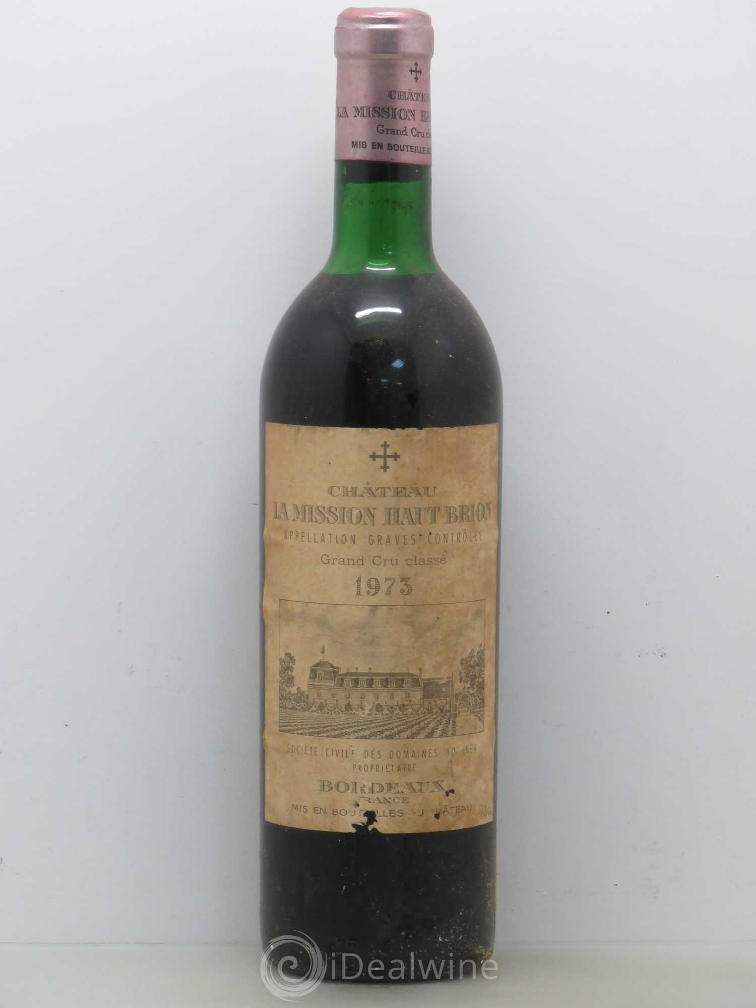 Château la Mission Haut-Brion Cru Classé de Graves 1973 - Lot de 1 bouteille - 0