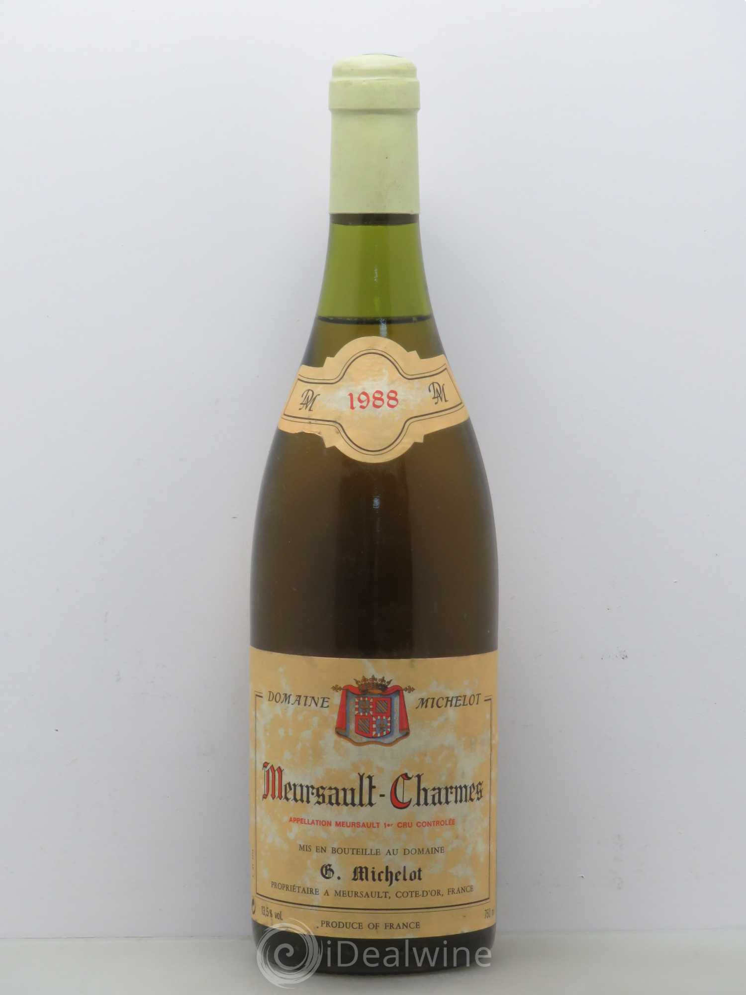 Meursault 1er Cru Charmes - Domaine Michelot 1988 - Posten von 1 Flasche - 0