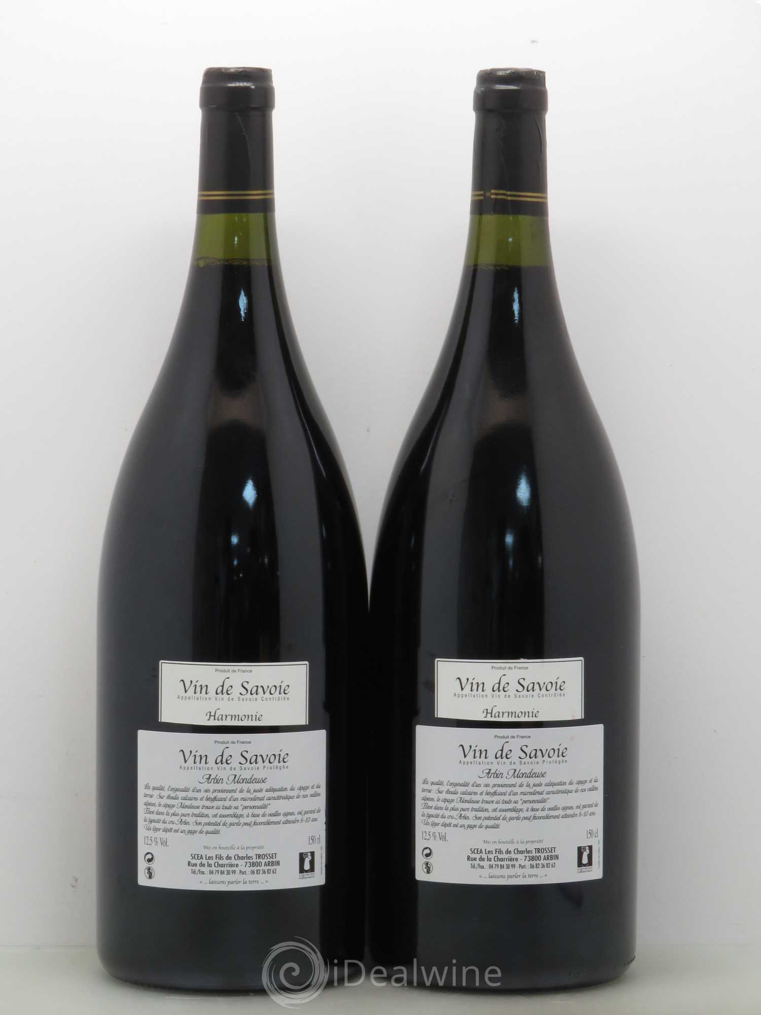 Vin de Savoie Mondeuse Arbin Les fils de Charles Trosset Harmonie 2015 - Posten von 2 Magnum - 1