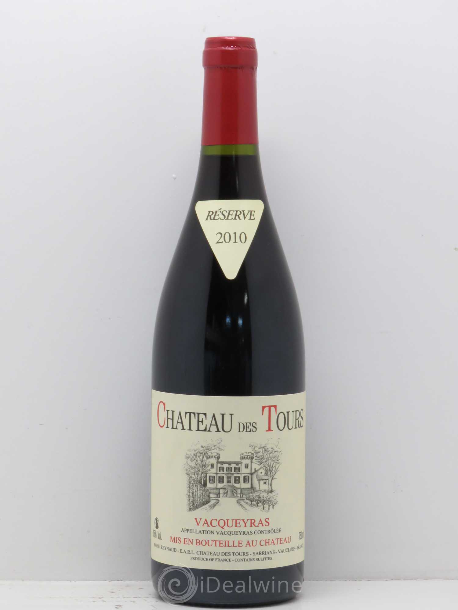 Vacqueyras Château des Tours Emmanuel Reynaud 2010 - Lot de 1 bouteille - 0