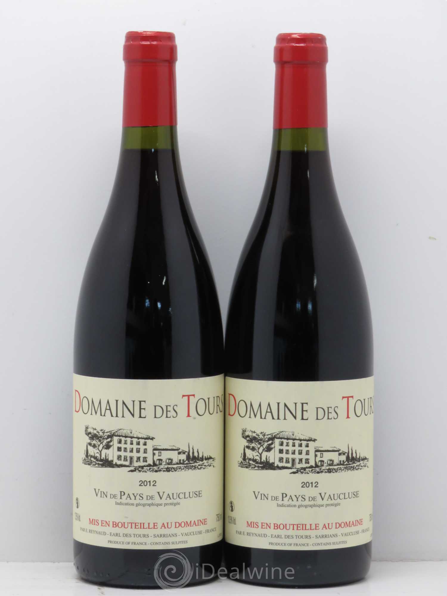Vaucluse (Vin de Pays de Vaucluse) Domaine des Tours Emmanuel Reynaud 2012 - Lot de 2 bouteilles - 0