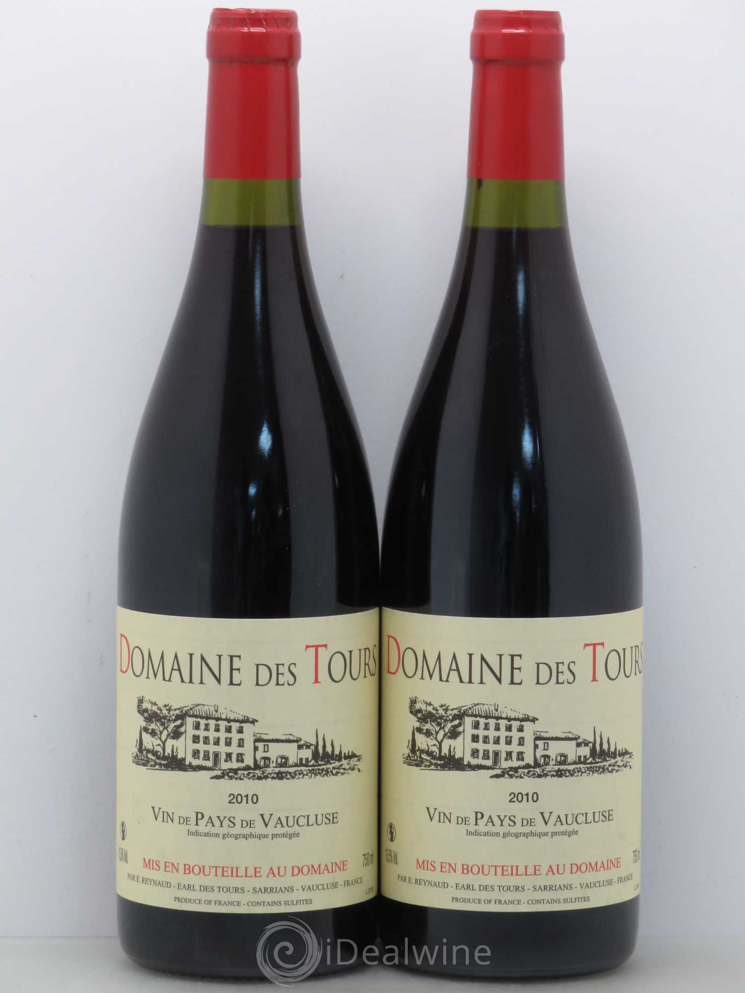 Vaucluse (Vin de Pays de Vaucluse) Domaine des Tours Emmanuel Reynaud 2010 - Lot de 2 bouteilles - 0