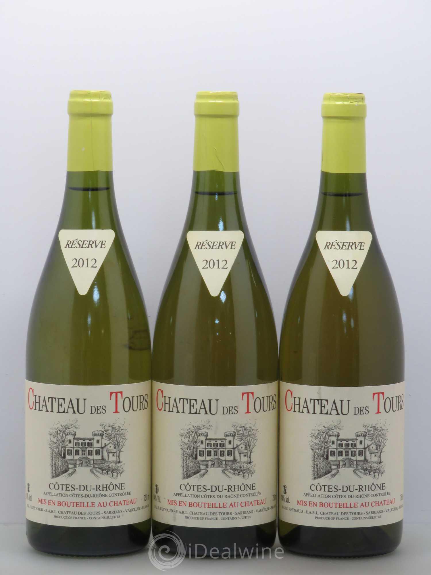 Côtes-du-Rhône Château des Tours Emmanuel Reynaud 2012 - Lot de 3 bouteilles - 0
