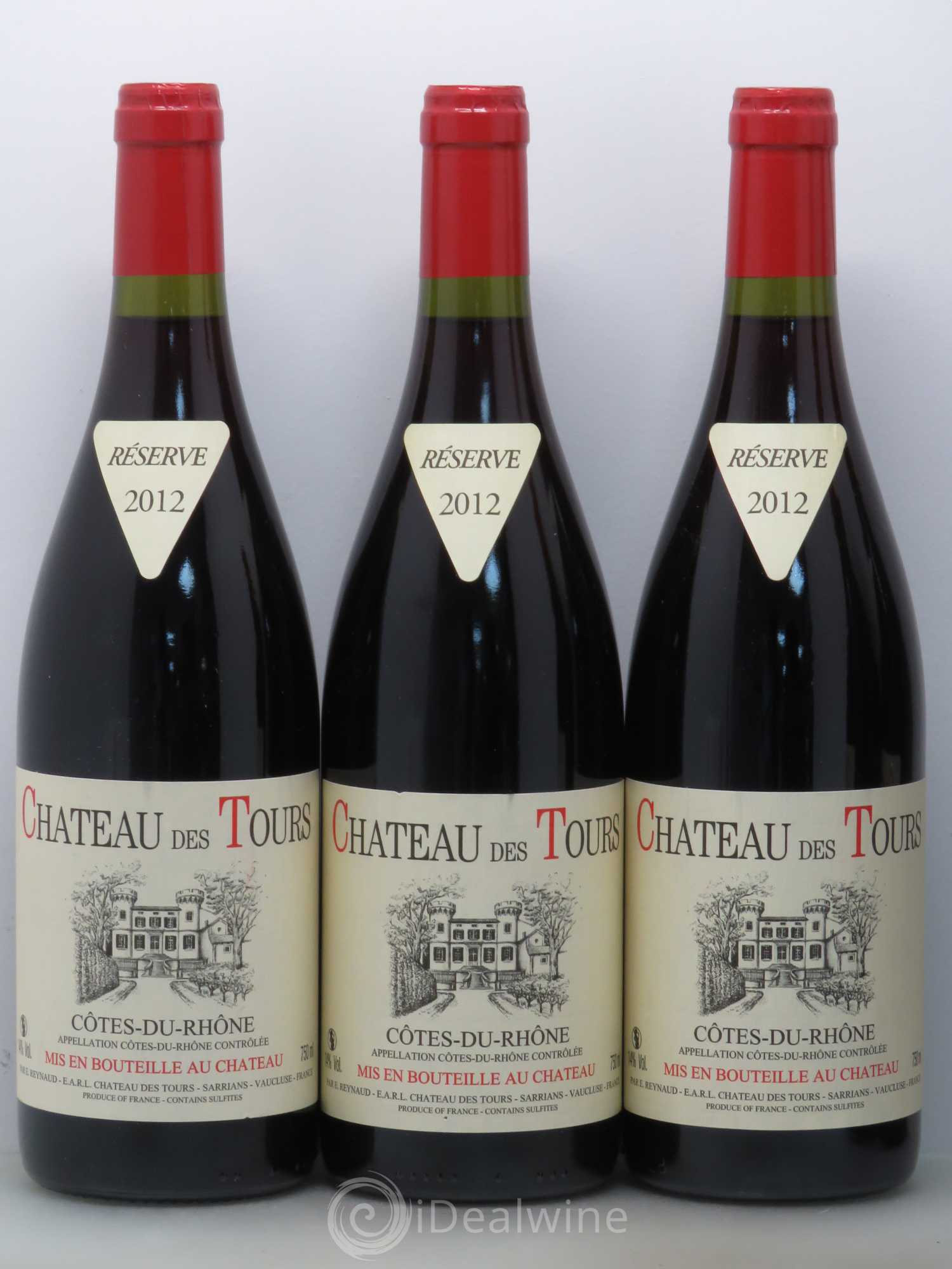 Côtes-du-Rhône Château des Tours Emmanuel Reynaud 2012 - Lot de 5 bouteilles - 1