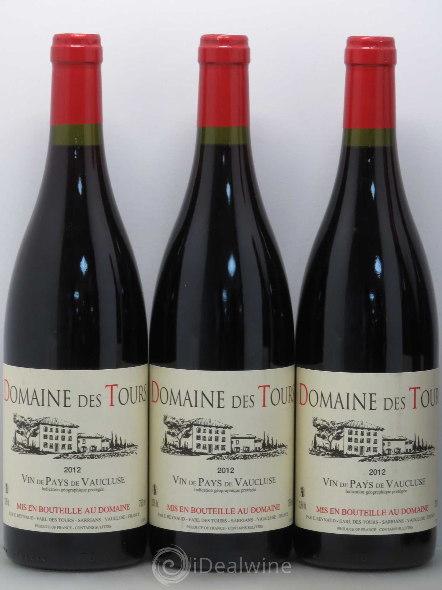 Vaucluse (Vin de Pays de Vaucluse) Domaine des Tours Emmanuel Reynaud 2012 - Lot de 5 bouteilles - 1