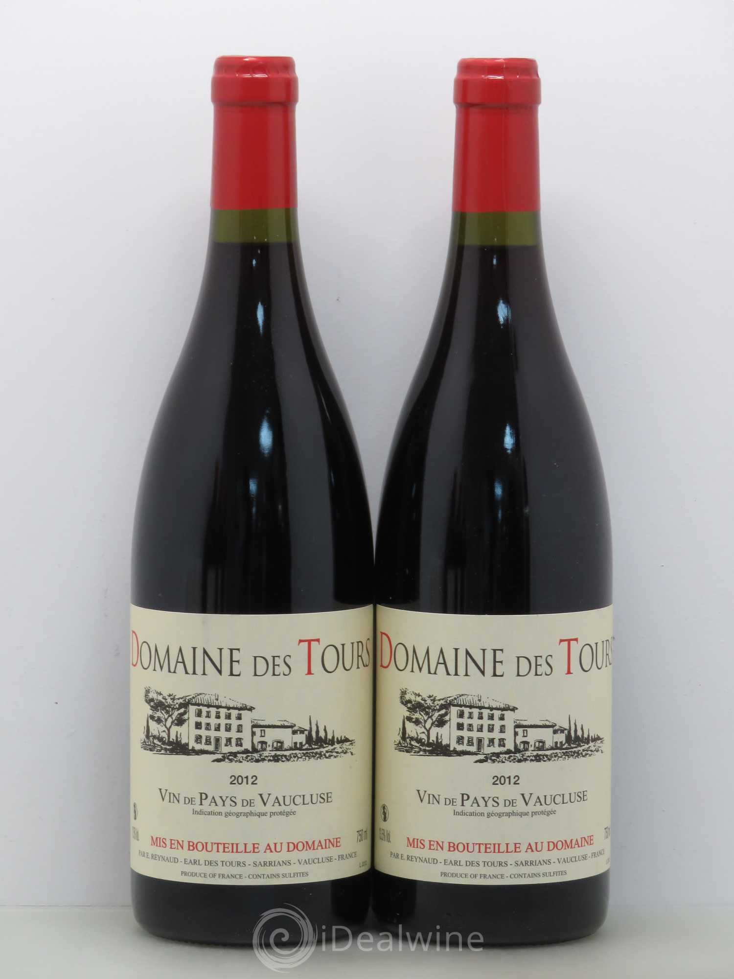 Vaucluse (Vin de Pays de Vaucluse) Domaine des Tours Emmanuel Reynaud 2012 - Lot de 5 bouteilles - 2