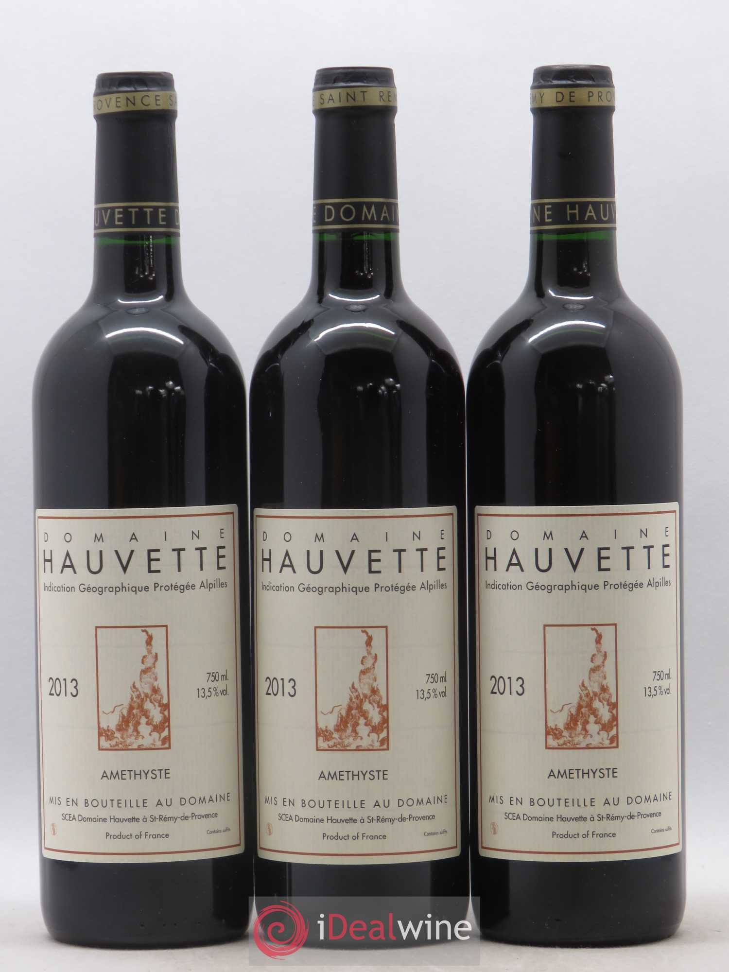 Alpilles Améthyste Hauvette (Domaine) 2013 - Lot de 3 bouteilles - 0