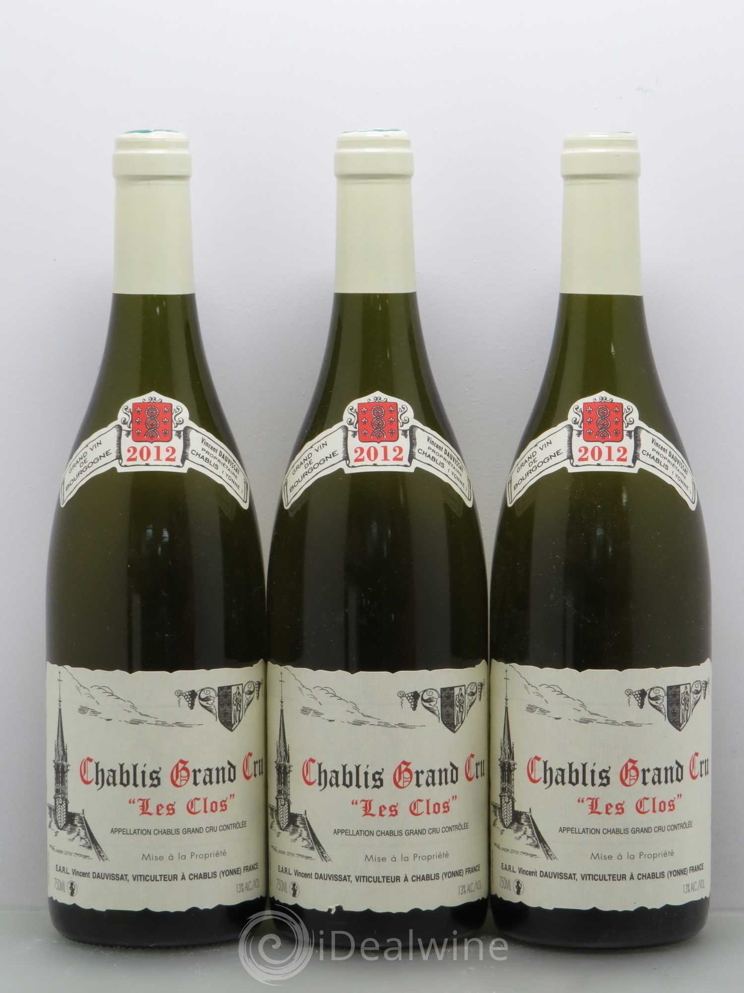 Chablis Grand Cru Les Clos Vincent Dauvissat (Domaine) 2012 - Lot de 6 bouteilles - 1