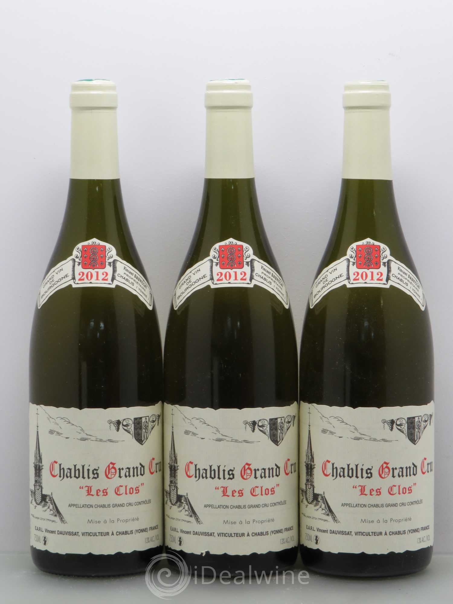 Chablis Grand Cru Les Clos Vincent Dauvissat (Domaine) 2012 - Lot de 6 bouteilles - 2