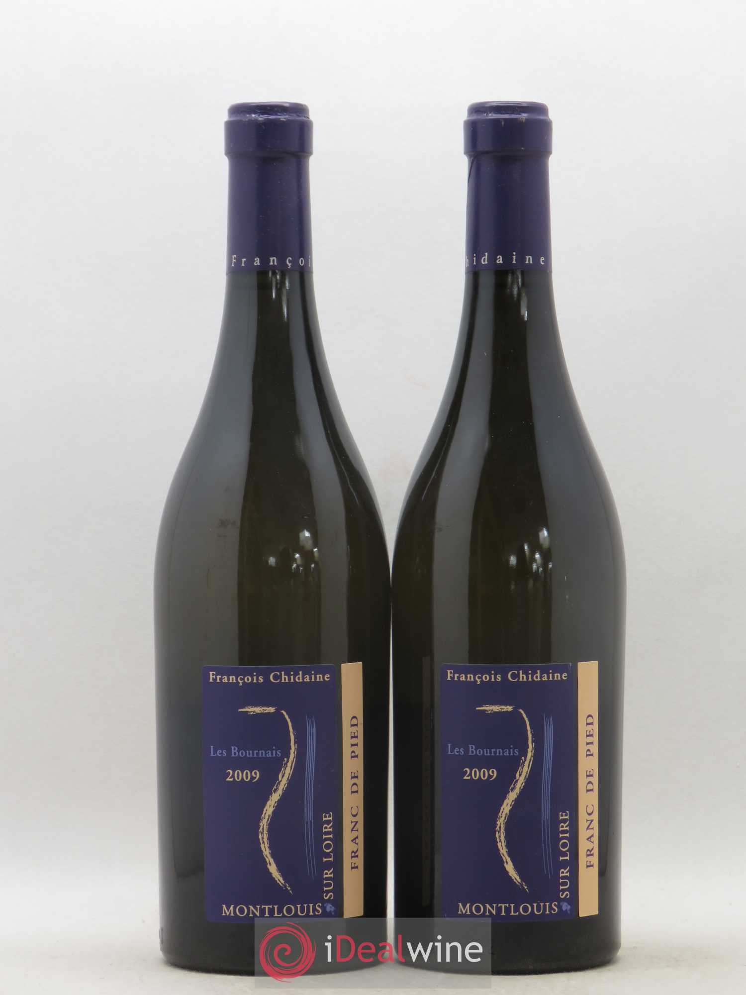 Montlouis-sur-Loire Les Bournais Franc de Pied François Chidaine 2009 - Lot de 2 bouteilles - 0