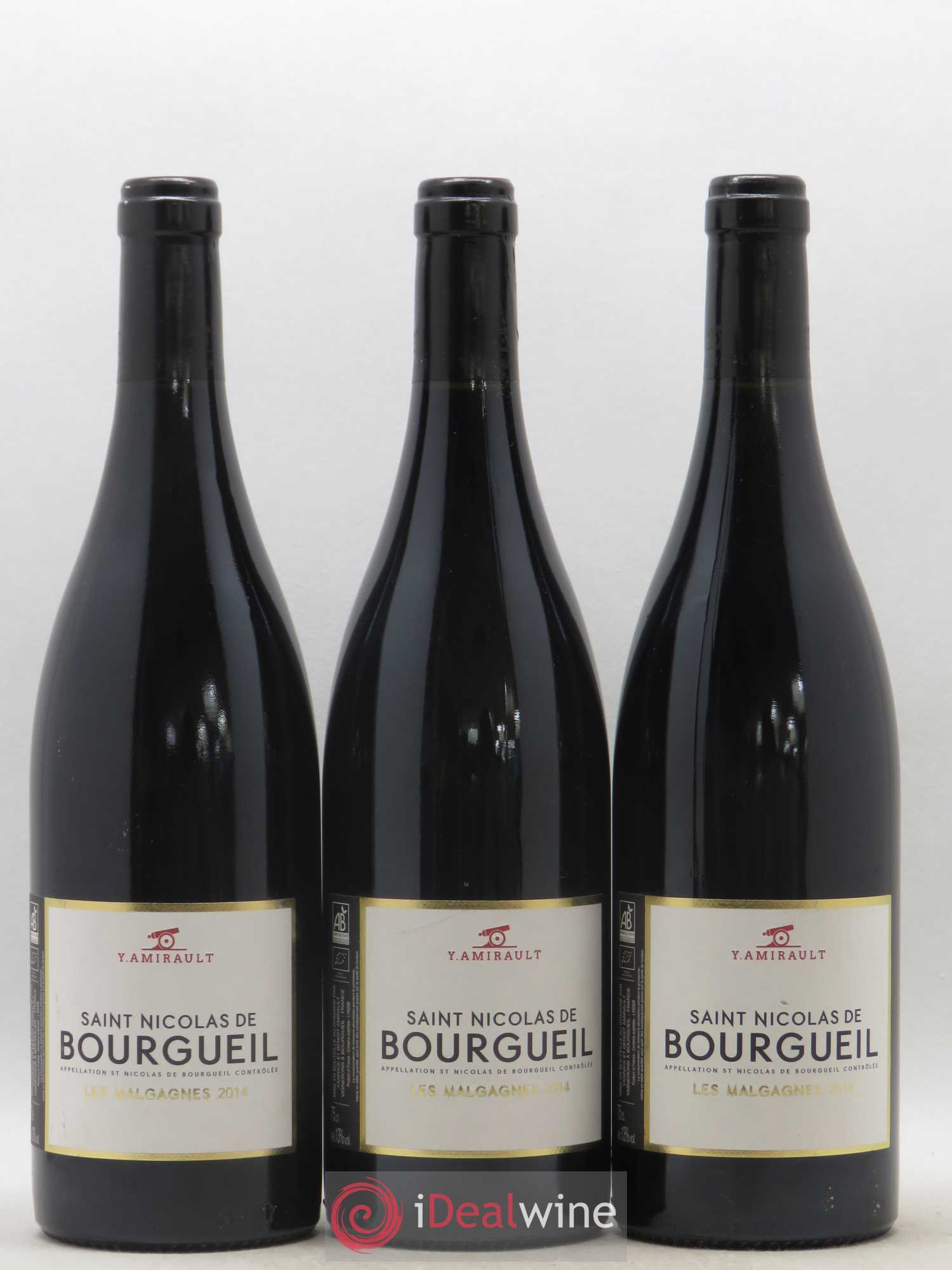 Saint-Nicolas de Bourgueil Les Malgagnes Yannick Amirault (Domaine) 2014 - Lot de 3 bouteilles - 0