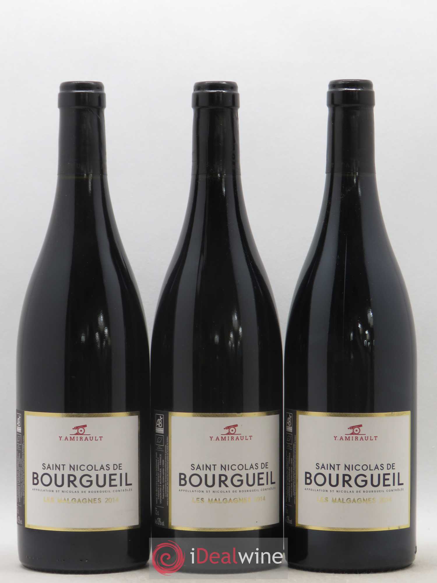 Saint-Nicolas de Bourgueil Les Malgagnes Yannick Amirault (Domaine) 2014 - Lot de 3 bouteilles - 0
