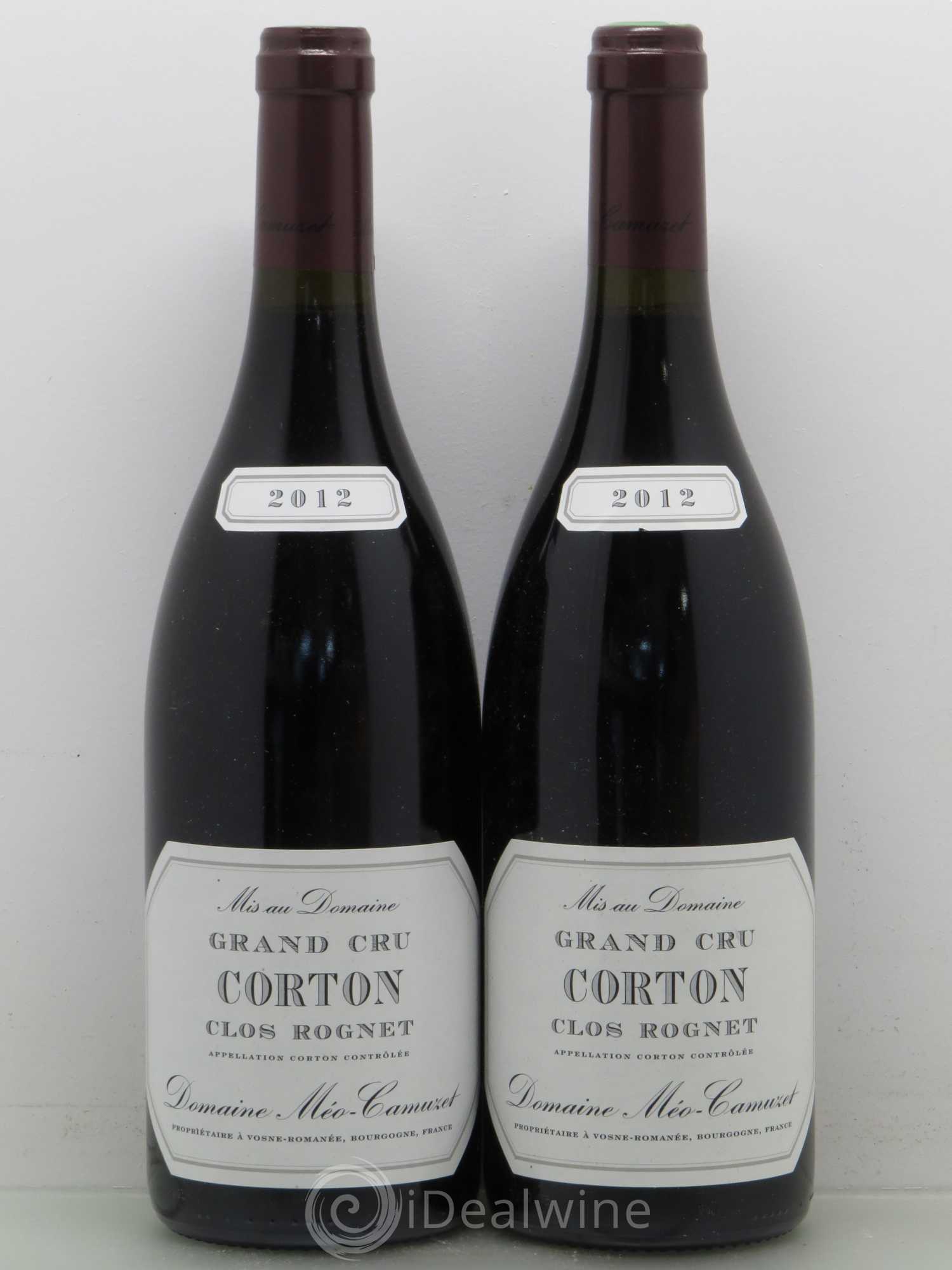 Corton Grand Cru Clos Rognet Méo-Camuzet (Domaine) 2012 - Lot de 2 bouteilles - 0