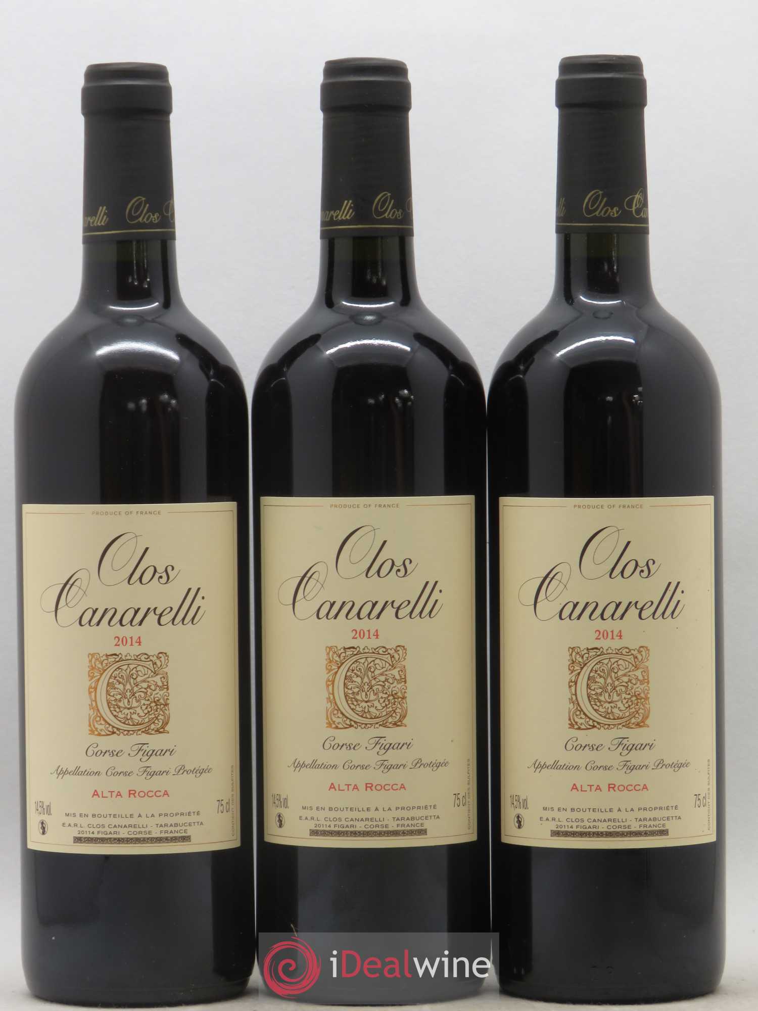 Vin de France Alta Rocca Clos Canarelli 2014 - Posten von 3 Flaschen - 0