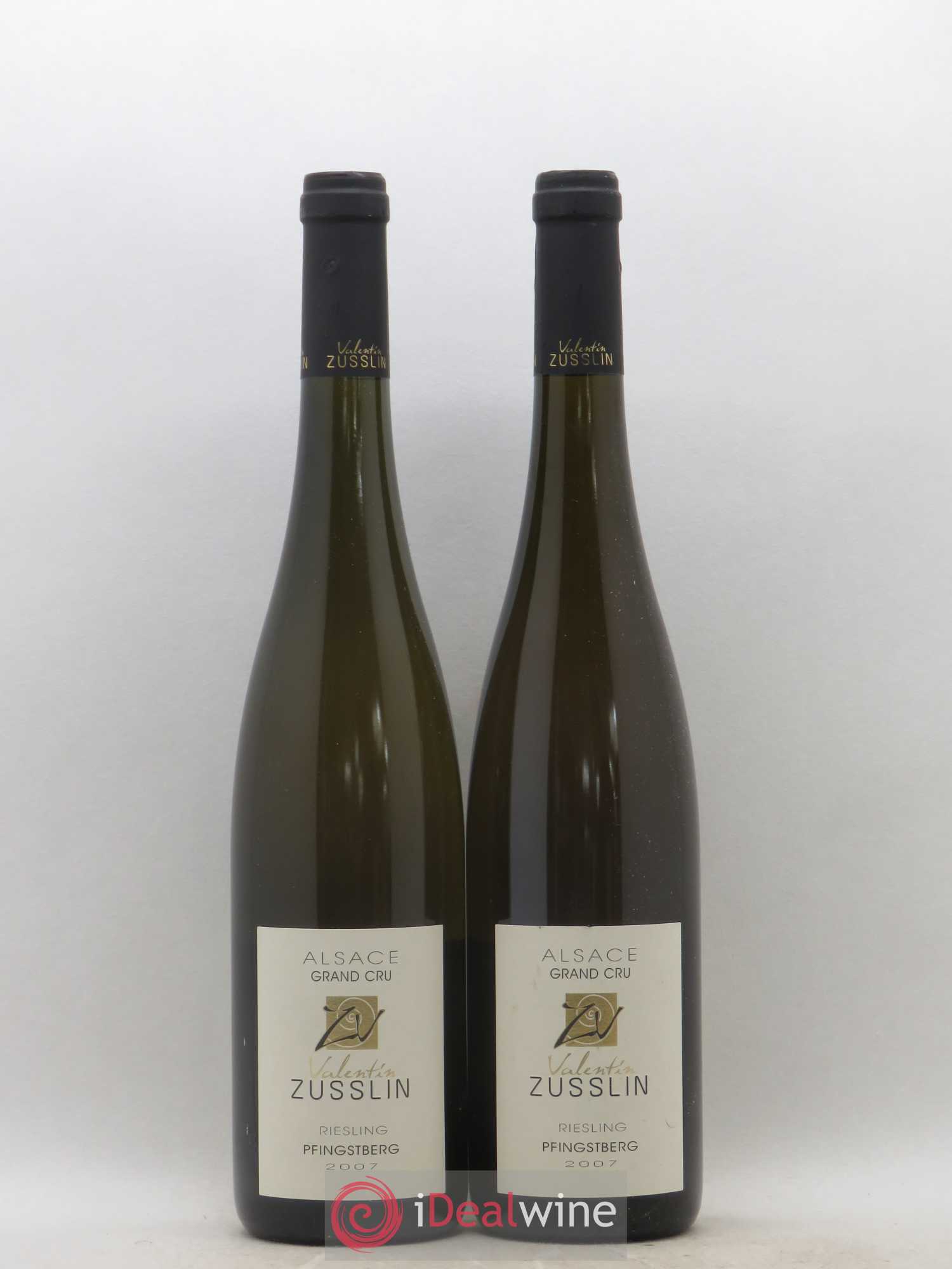 Alsace Riesling Grand Cru Pfingstberg Valentin Zusslin (Domaine) 2007 - Lot de 2 bouteilles - 0