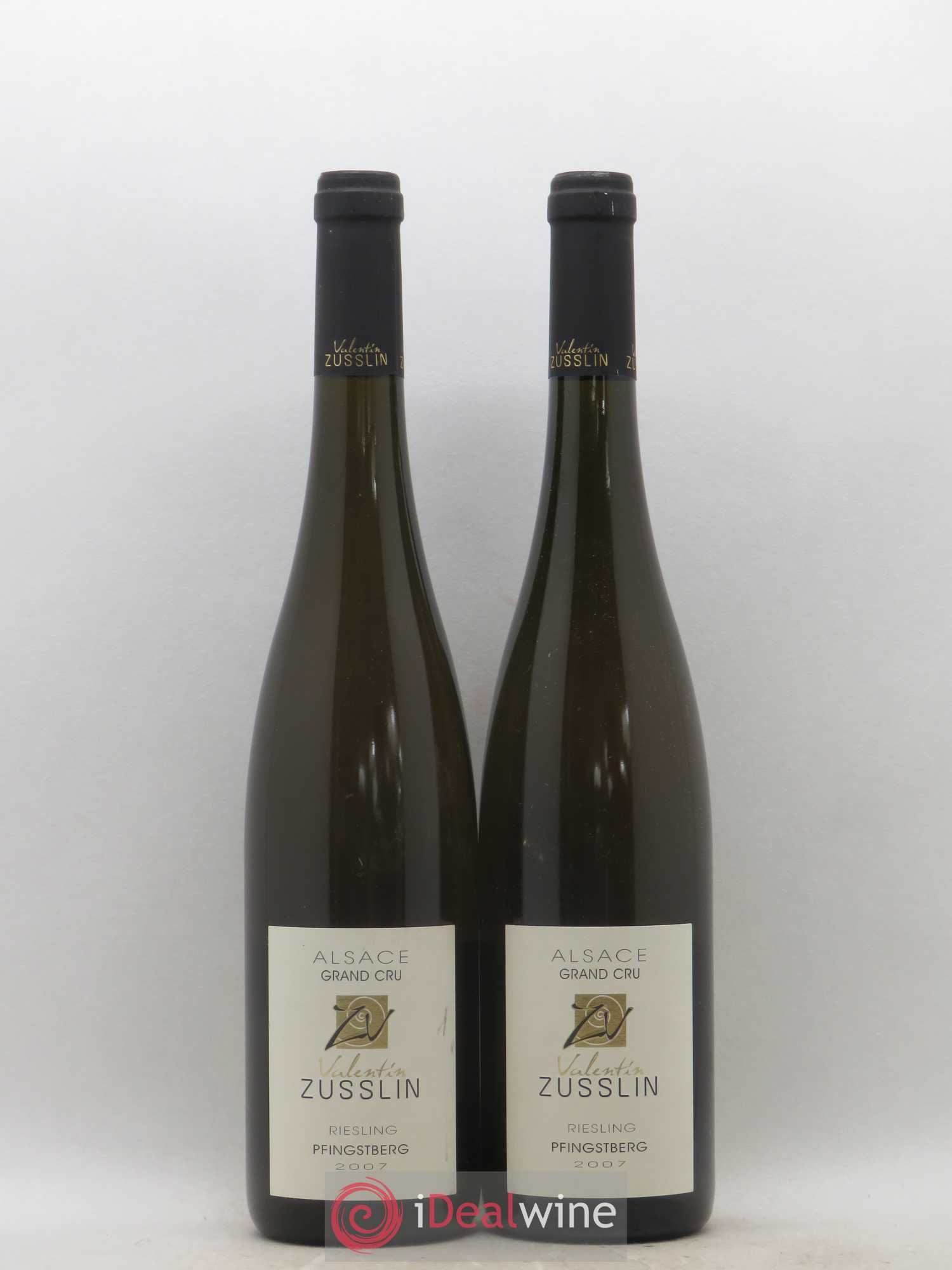 Alsace Riesling Grand Cru Pfingstberg Valentin Zusslin (Domaine) 2007 - Lot de 2 bouteilles - 0