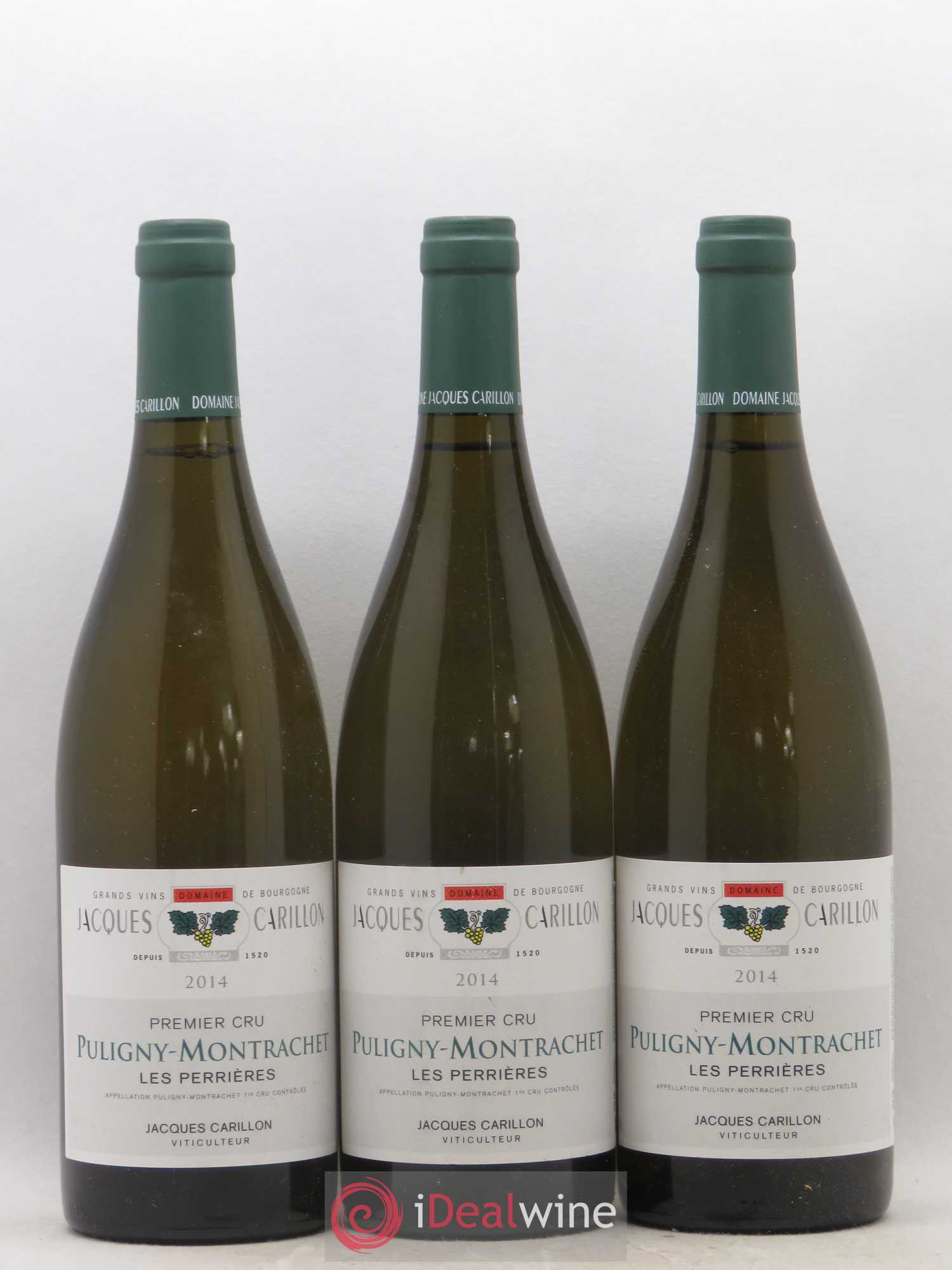 Puligny-Montrachet 1er Cru Les Perrières Jacques Carillon (Domaine) 2014 - Lot de 3 bouteilles - 0